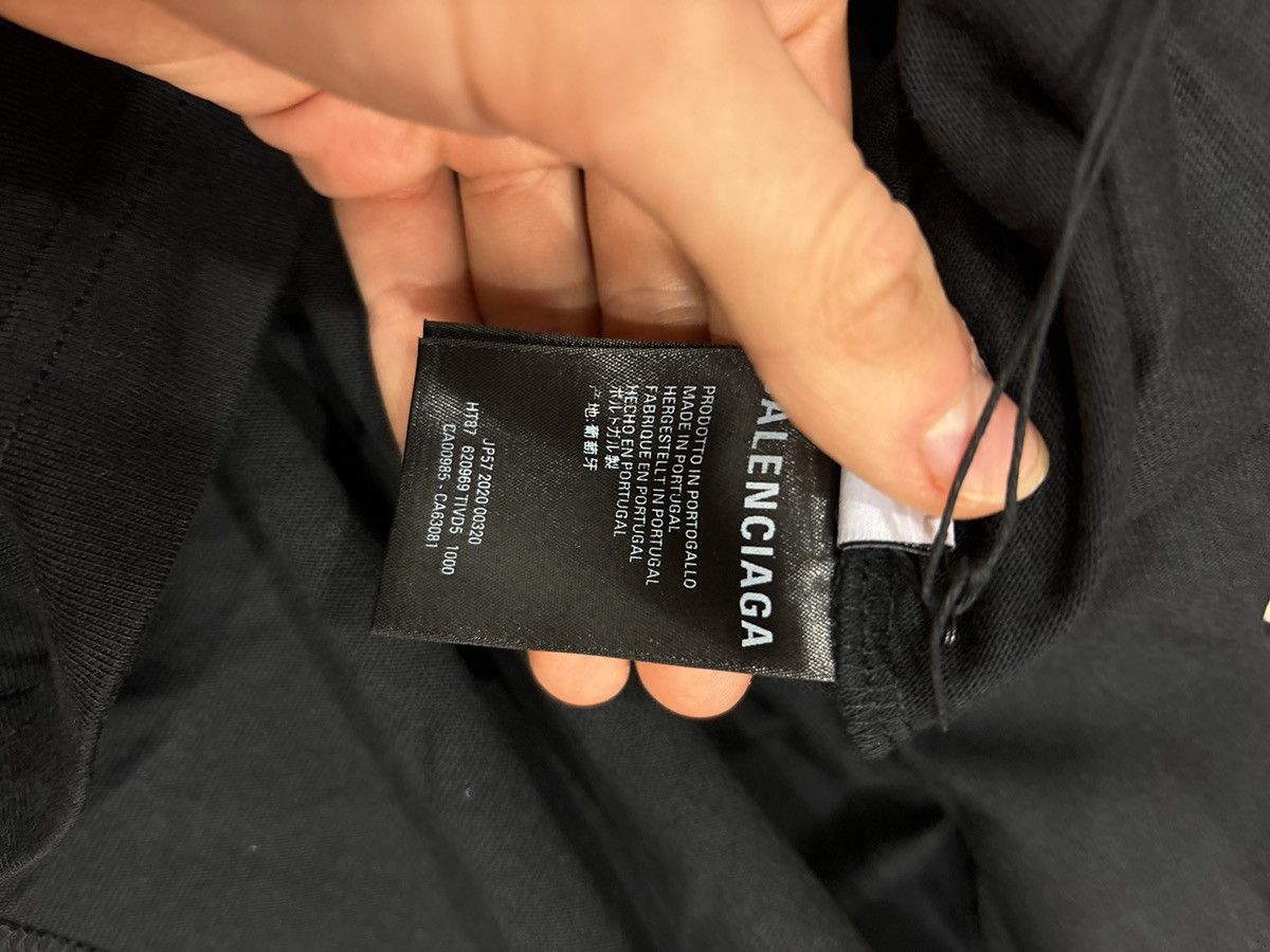 Balenciaga Balenciaga Gym Wear Collection Logo Black Tee Size US XL / EU 56 / 4 - 4 Thumbnail