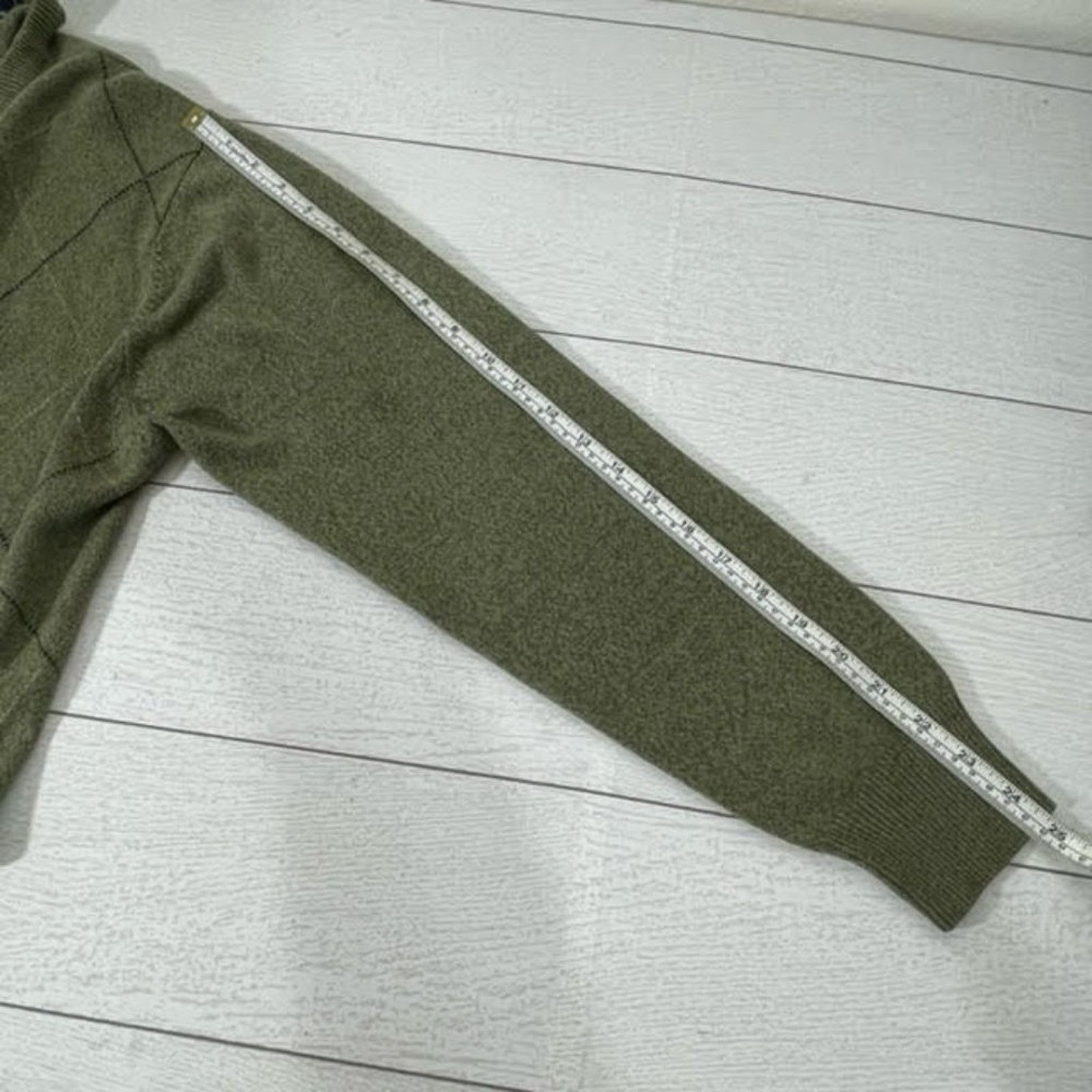 Dockers Dockers Green Tan Black Argyle Crew Neck Sweater Size Medium Size US M / EU 48-50 / 2 - 3 Thumbnail