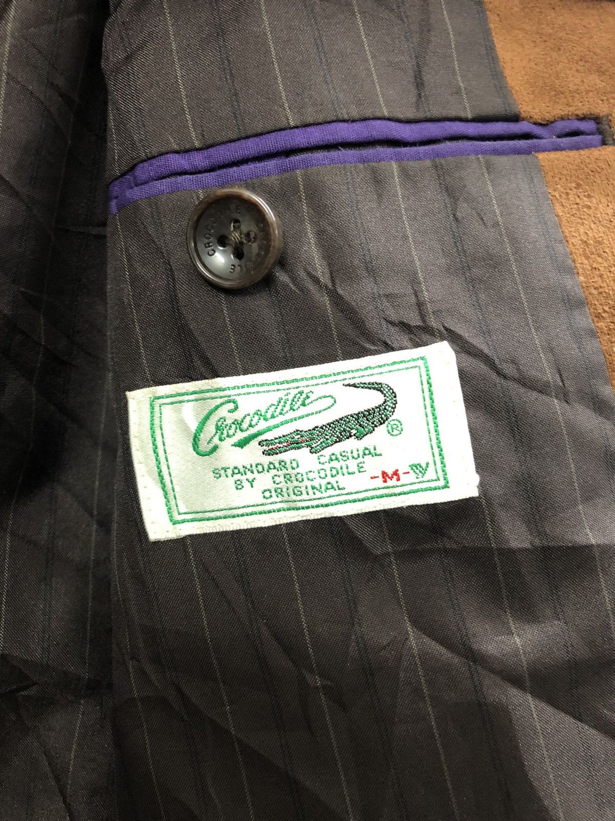 Japanese Brand × Vintage Vintage Crocodile Blazer Coat Jacket Size 40S - 9 Thumbnail