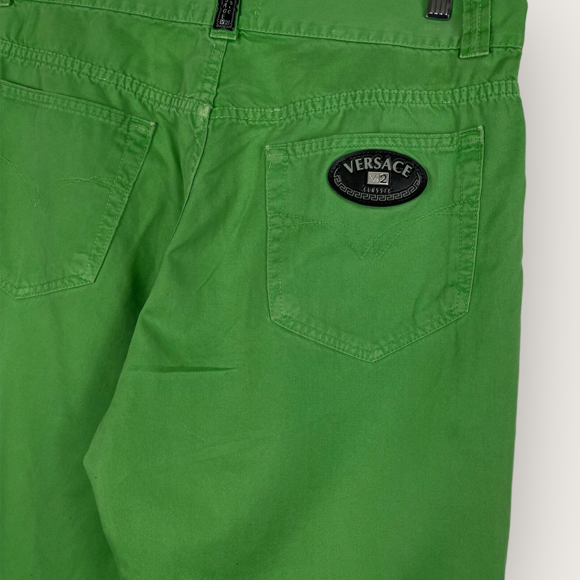 Versace VERSACE CLASSIC V2 GREEN PANTS DENIM Slime 90s Size US 36 / EU 52 - 2 Thumbnail