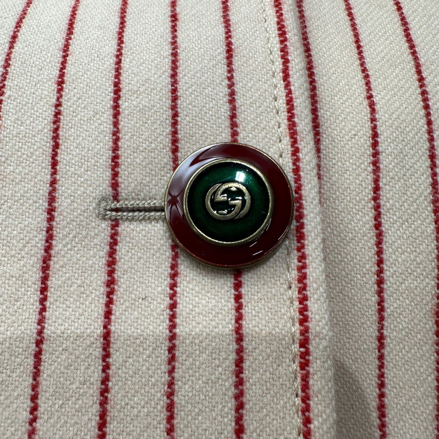 Gucci Gucci mar451 Collab Stripe Logo Wool Blazer 36 Size XS / US 0-2 / IT 36-38 - 7 Thumbnail