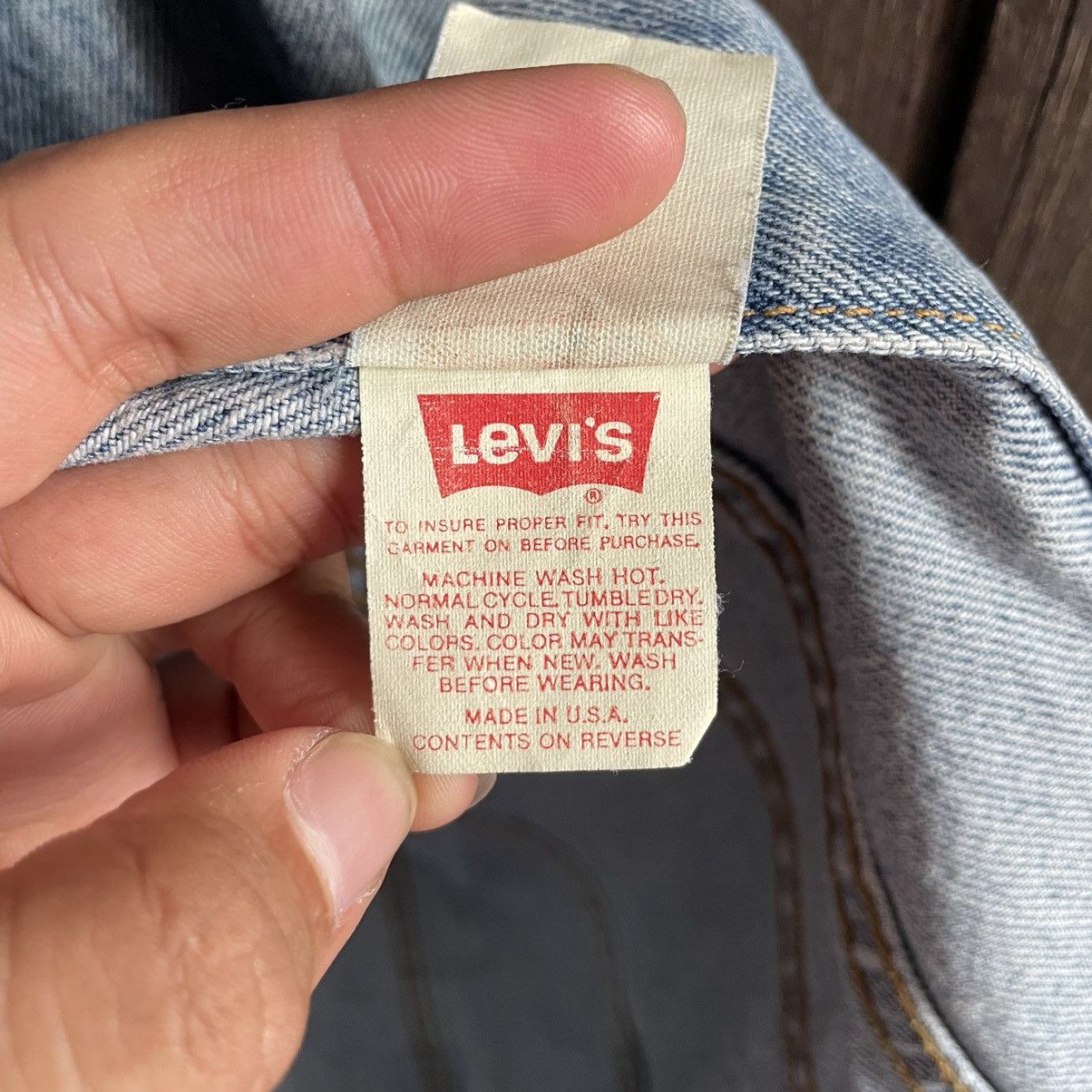 Levi's × Vintage Vintage 90’s Levis Denim Trucker Jacket Size US S / EU 44-46 / 1 - 5 Thumbnail