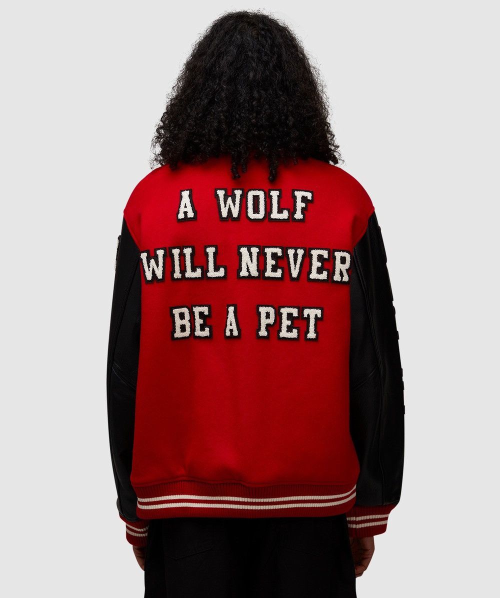 Undercover x K. Tolnoe “Wolf Pet” Rose Varsity Jacket Size US XL / EU 56 / 4 - 11 Thumbnail