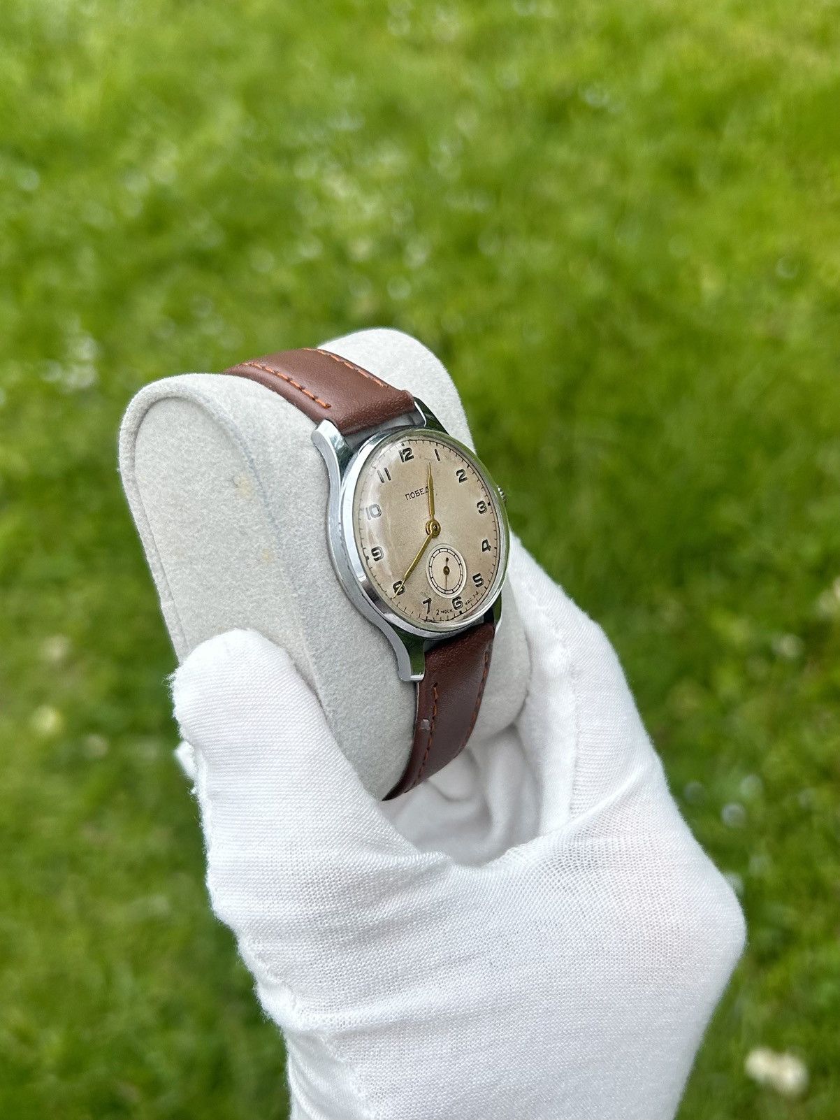 Vintage Vintage Pobeda Watch USSR Soviet Mechanical Authentic 1950s Size ONE SIZE - 14 Thumbnail
