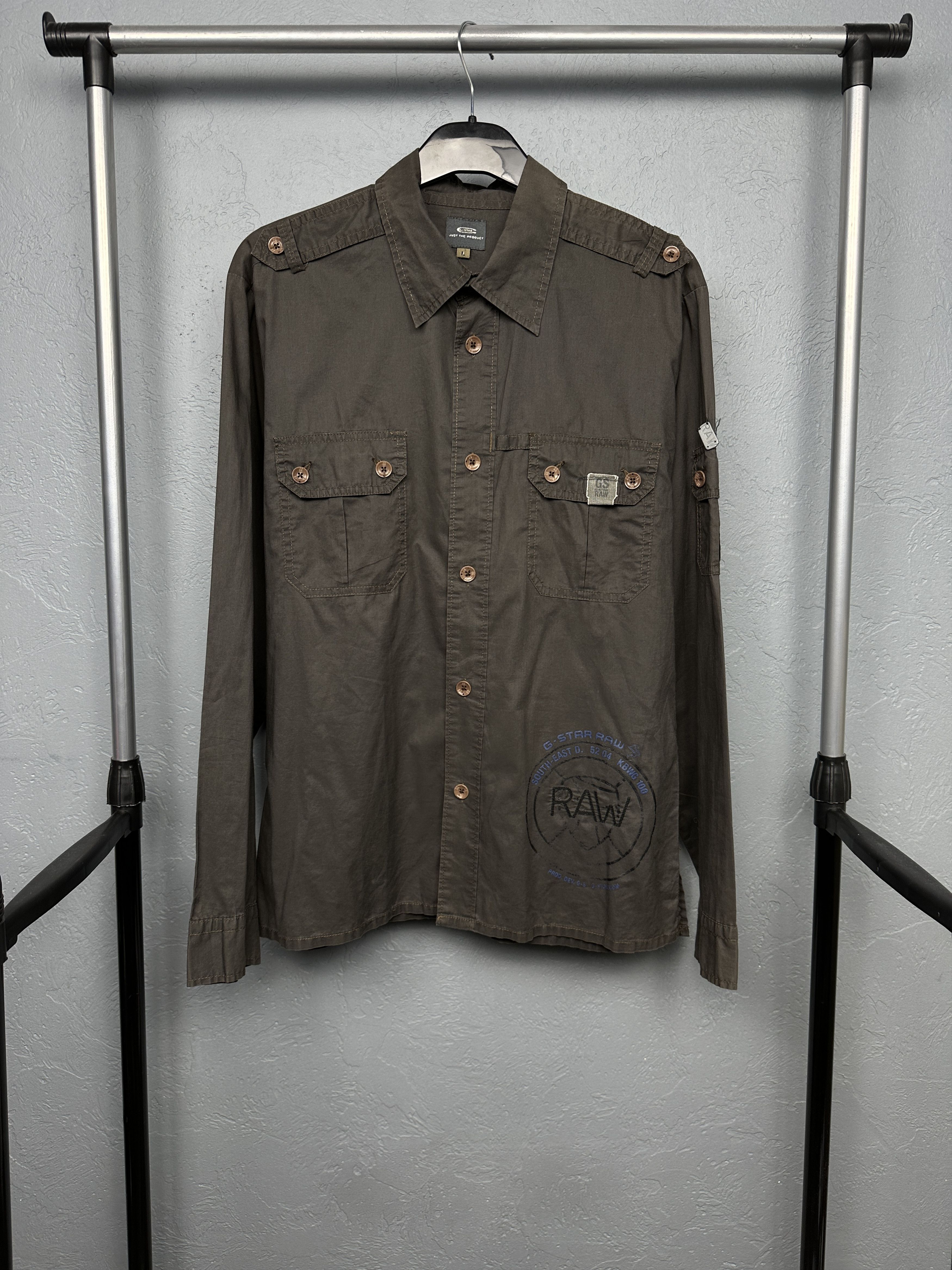 G-Star G Star Raw Vintage Mens Long Sleeve Shirt Size US L / EU 52-54 / 3 - 1 Thumbnail