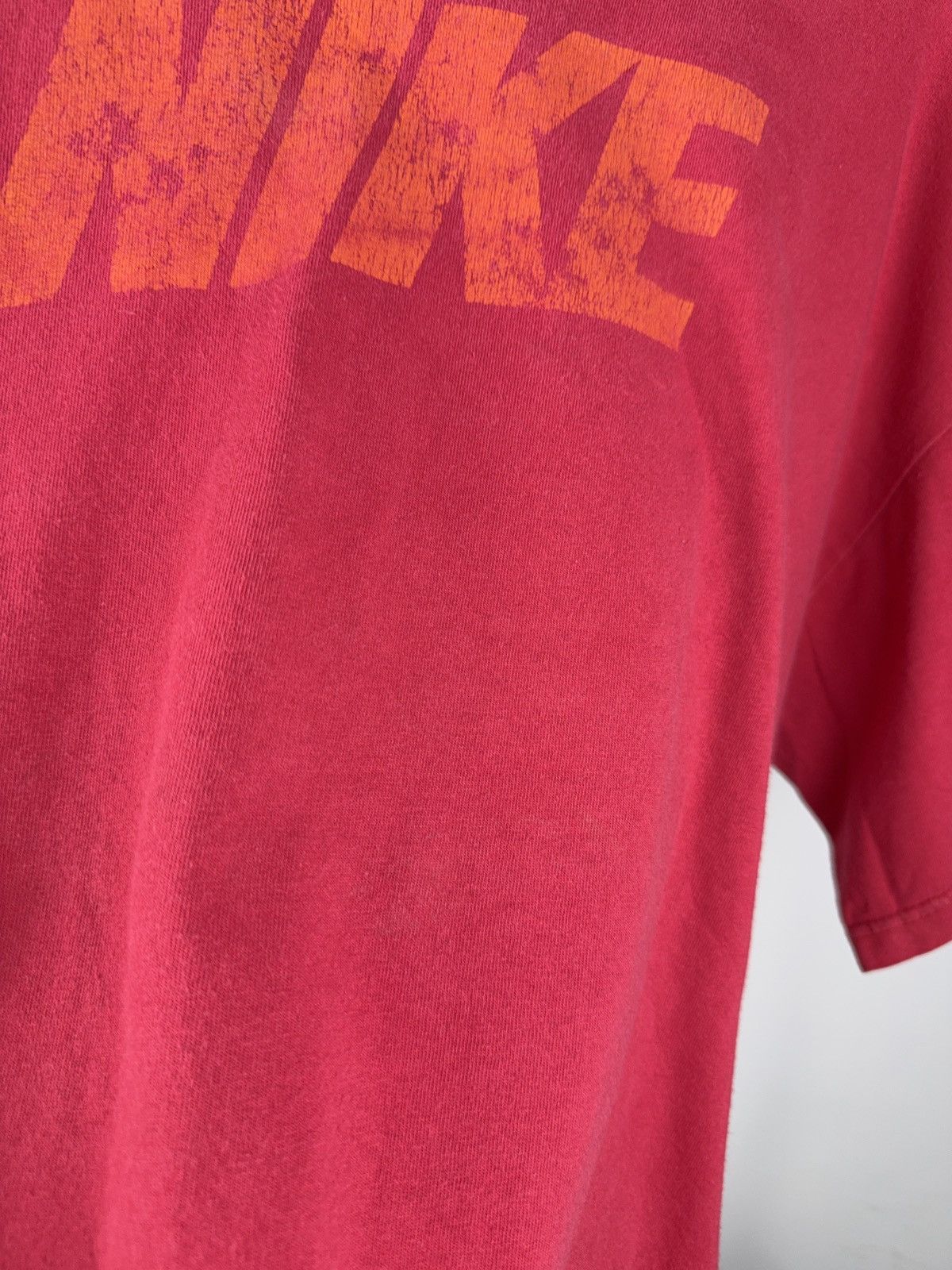 Nike × Nike ACG × Vintage Vintage Nike Red Faded T-Shirt Made in USA 90s Style Size US XL / EU 56 / 4 - 5 Thumbnail