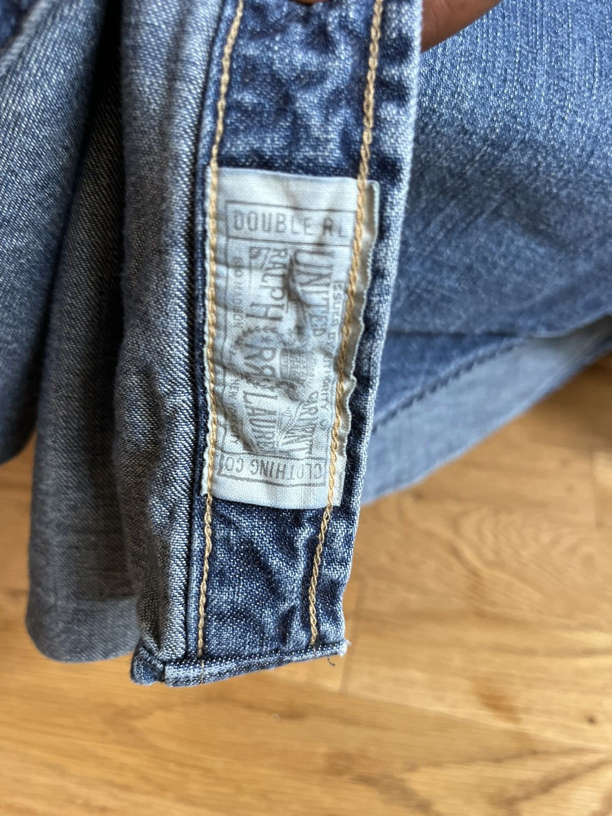 RRL Ralph Lauren RRL slim fit denim western shirt | Grailed
