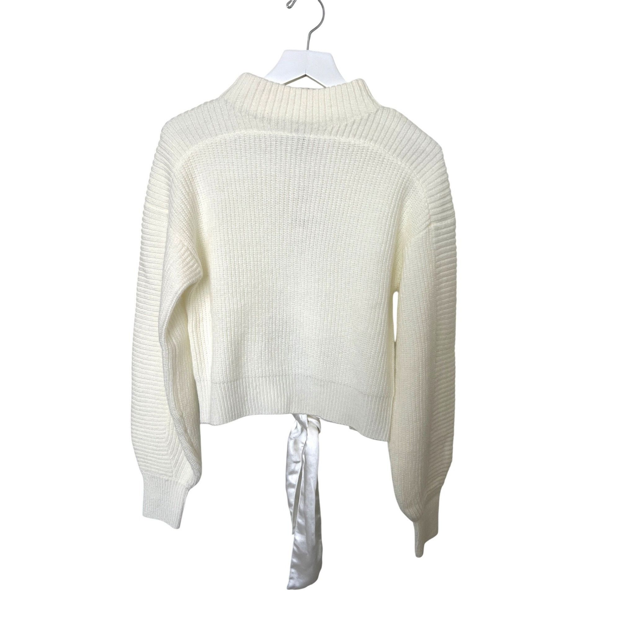 Other Design History Rib Knit Tie Back Sweater Size S / US 4 / IT 40 - 4 Thumbnail