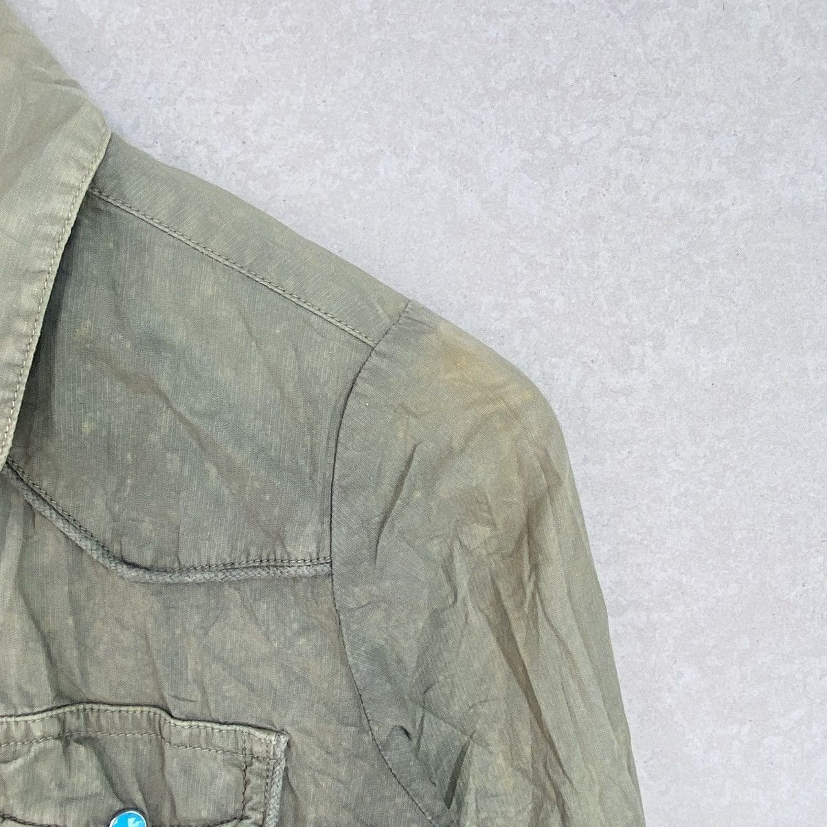 Other Vintage Olive Green Button Up Pullover Jumper Size S Size US S / EU 44-46 / 1 - 7 Thumbnail