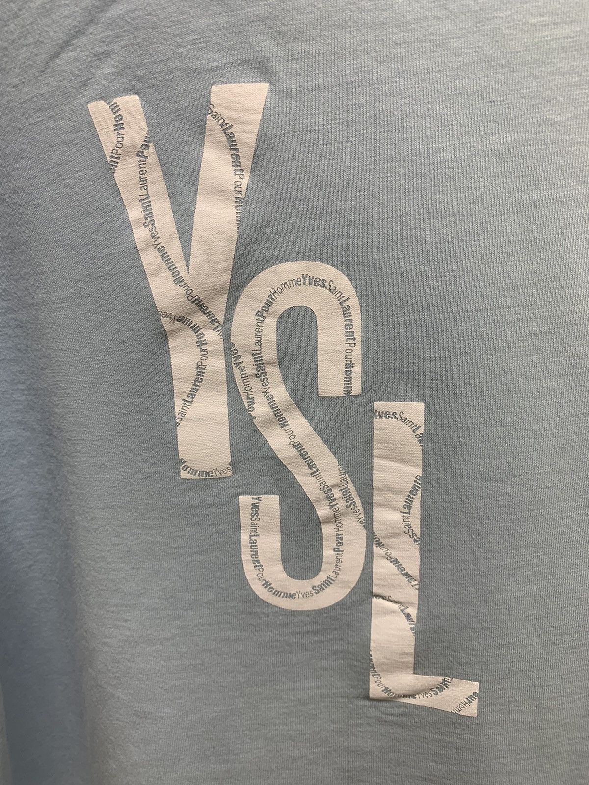 Yves Saint Laurent Yves Saint Laurent YSL blue t-shirt 2xl xxl Size US XXL / EU 58 / 5 - 4 Thumbnail