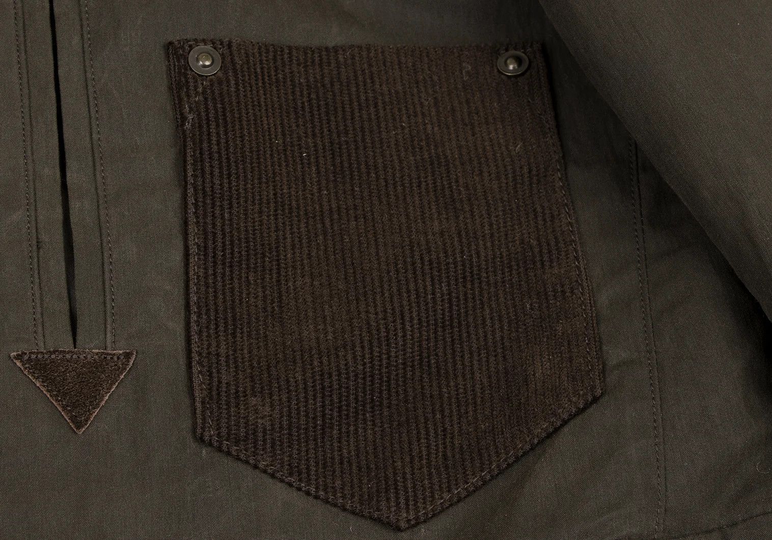 Junya Watanabe T Jacket in Khaki with Mixed Fabrics Size US S / EU 44-46 / 1 - 12 Thumbnail