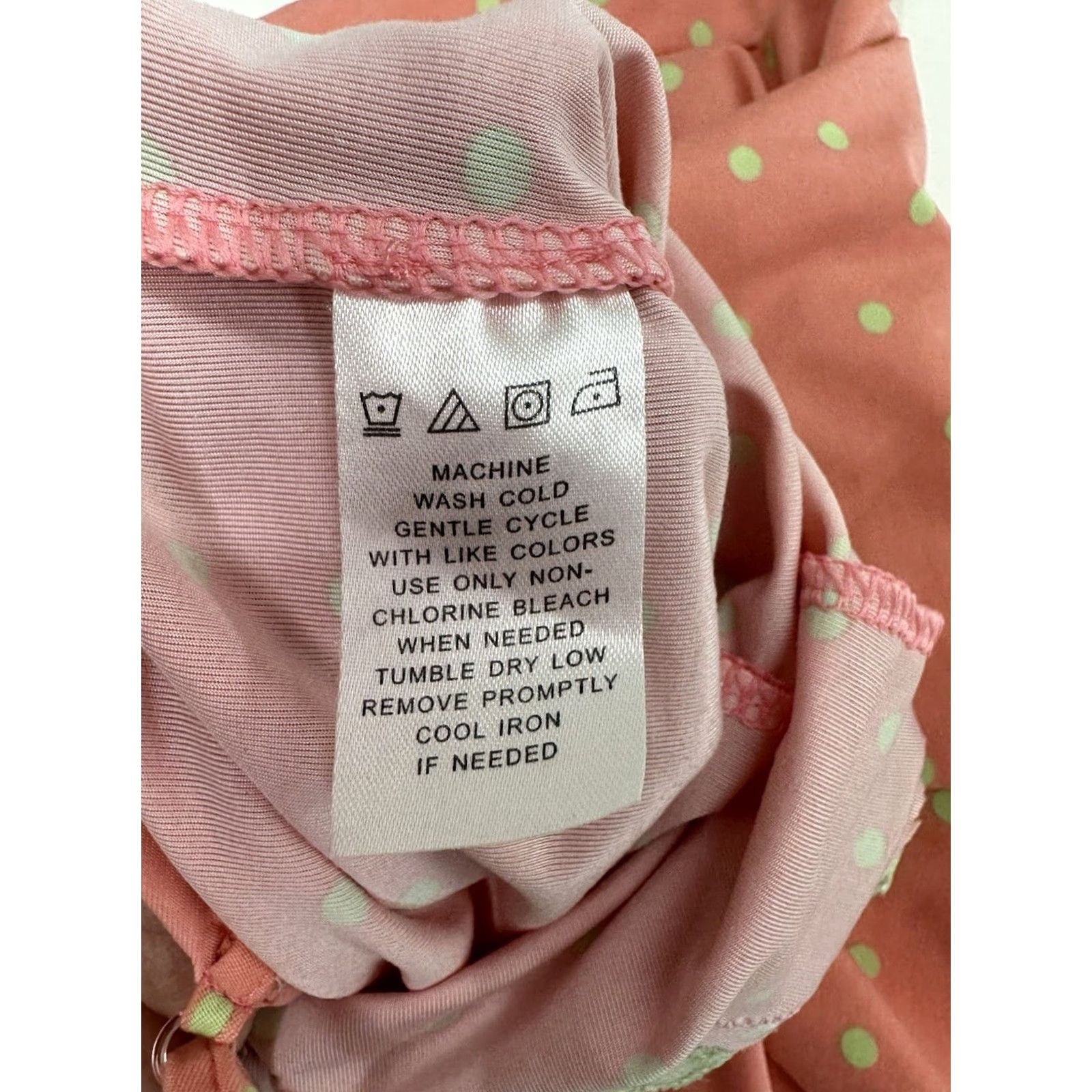 Vintage Linea Donatella Nightgown Women Sleepwear Gown Sleeveless V-Neck Pink Polka Dot LaceTrim Camisole Medium XS? Size ONE SIZE - 5 Thumbnail