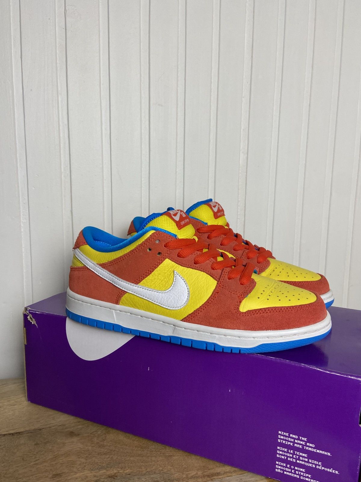 Adidas Used Nike SB Dunk Low Pro "Bart Simpson" Authentic 7,5US Size US 7.5 / EU 40-41 - 5 Thumbnail