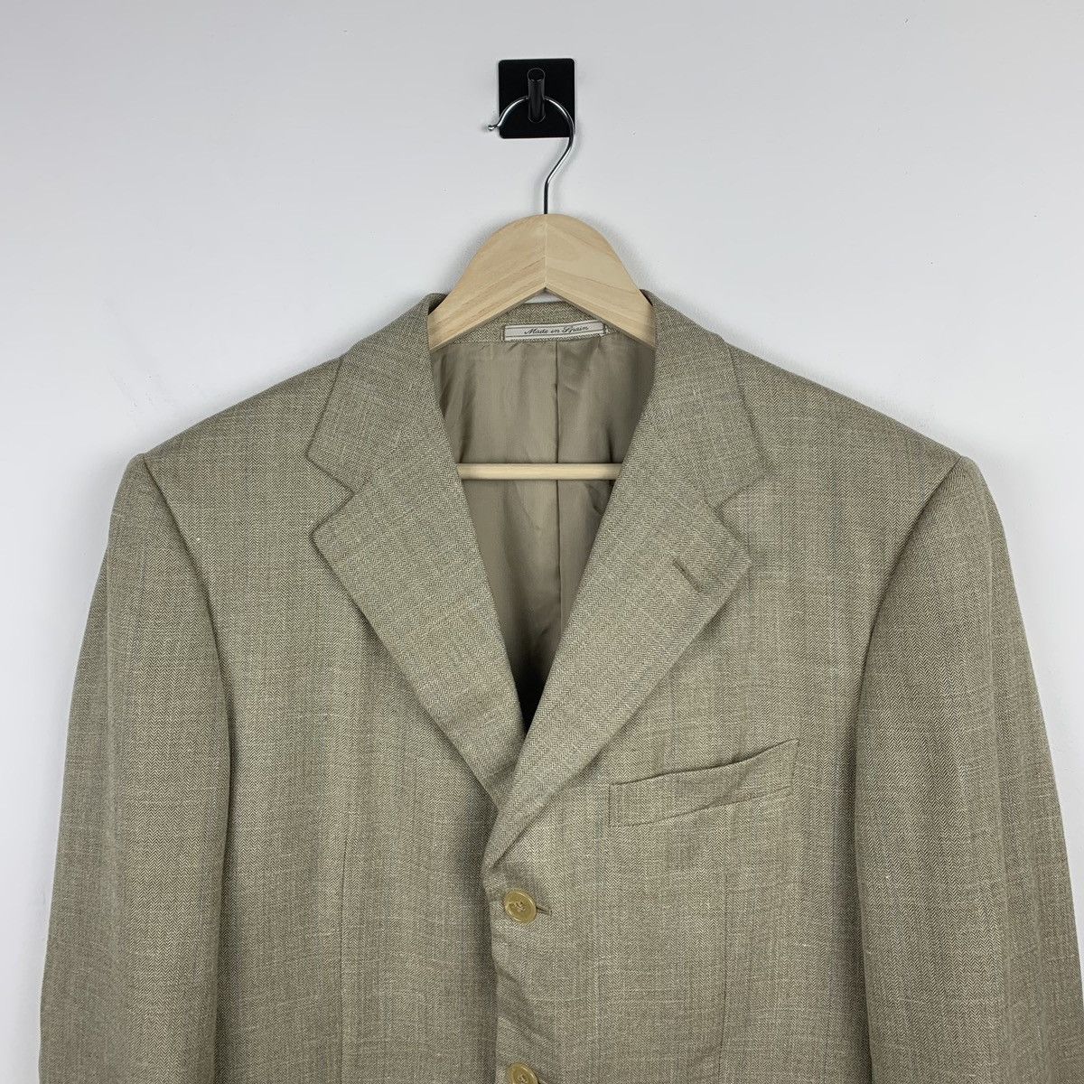 Ermenegildo Zegna Ermenegildo Zegna Wool Silk Linen Blazer 50R Made in Spain Size 50R - 2 Thumbnail