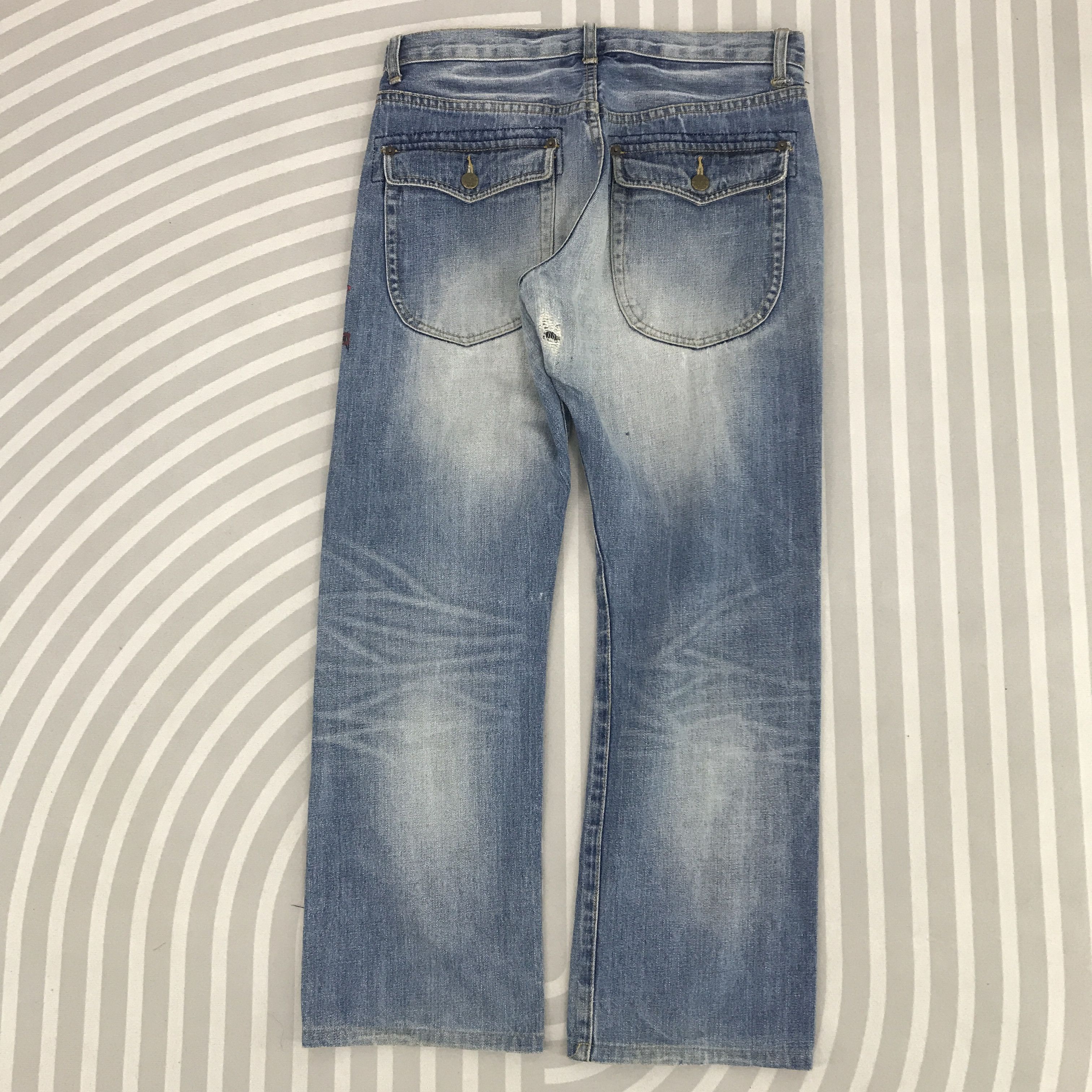 Japanese Brand × Vintage Vintage TK Distressed Jeans Size US 31 - 3 Thumbnail