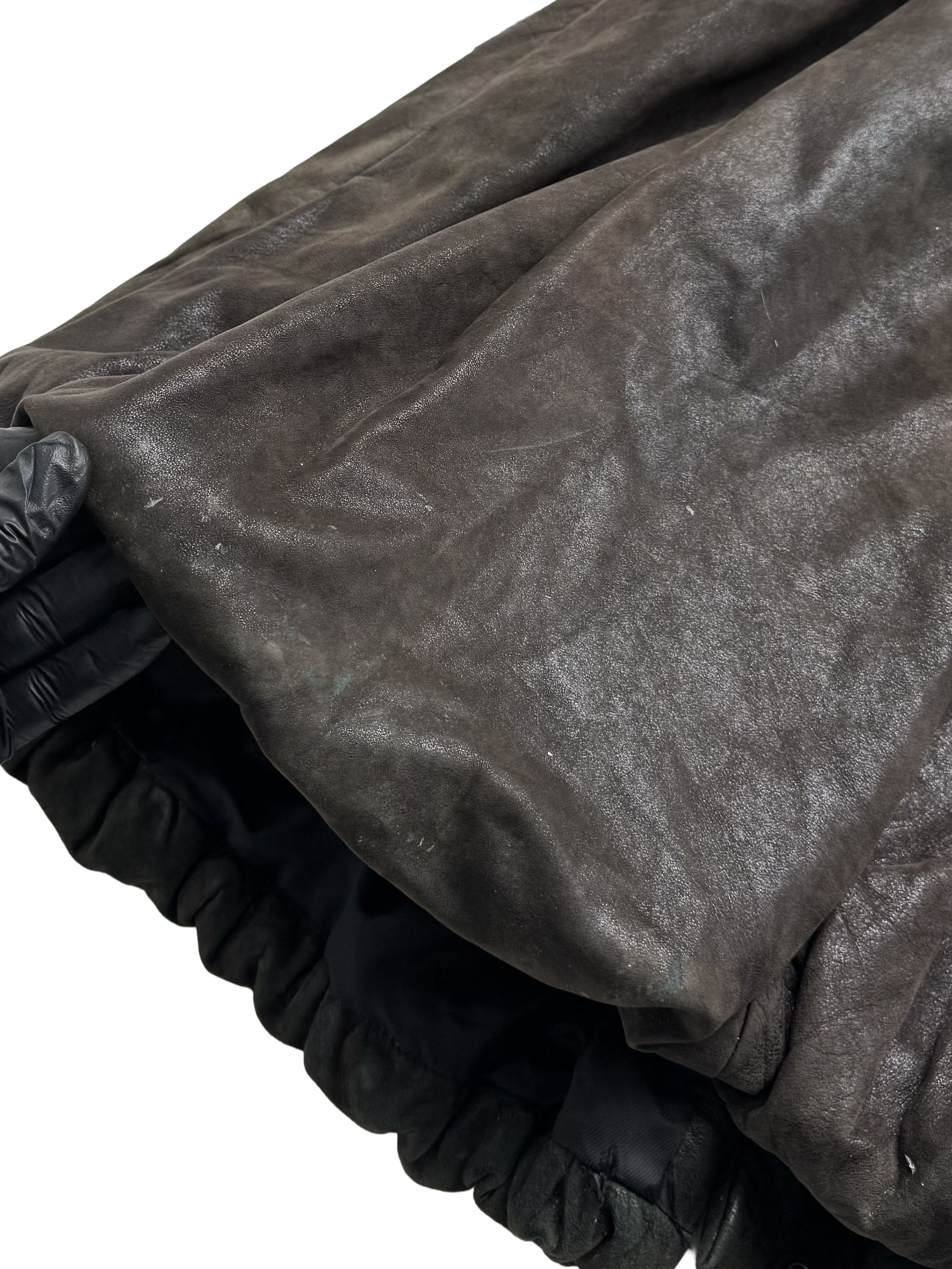 Vintage Vintage Leather Coat Real Fur Collar Long Winter Dress Coat Size XS / US 0-2 / IT 36-38 - 16 Thumbnail