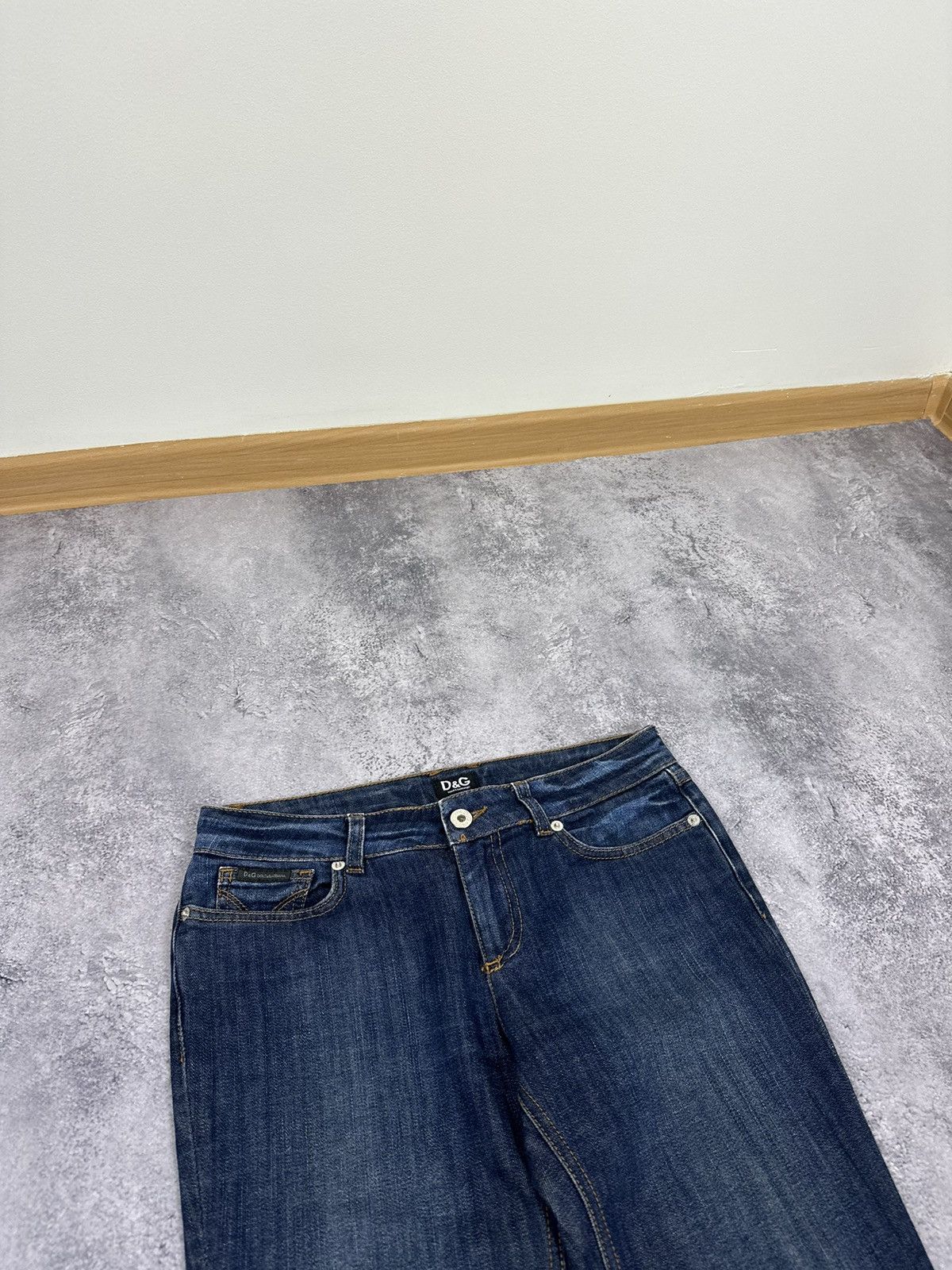 Dolce & Gabbana Vintage Dolce & Gabbana Luxury Blue Denim Avant Garde Jeans Size 26" / US 2 / IT 38 - 13 Thumbnail
