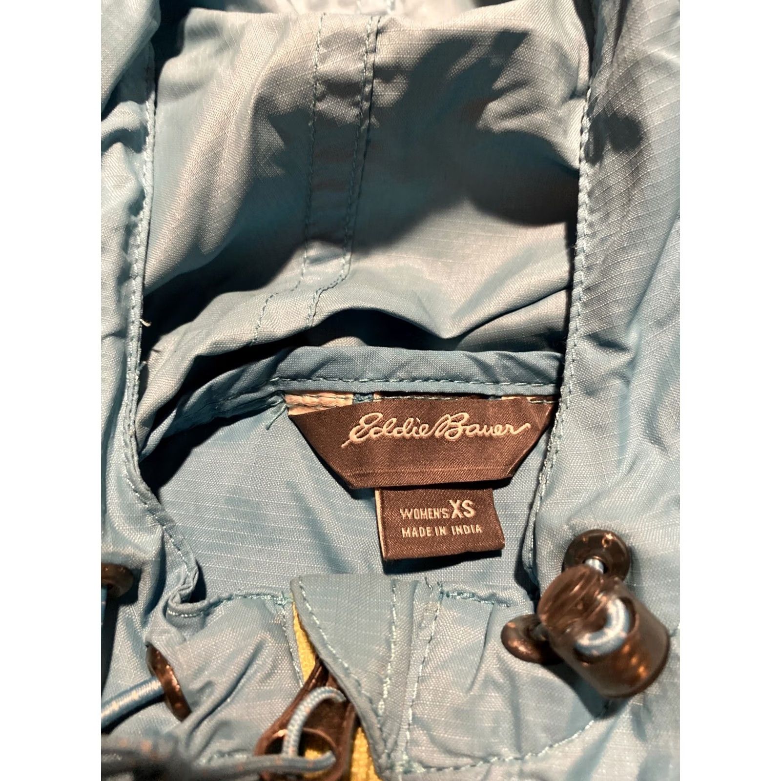 Eddie Bauer VINTAGE Eddie Bauer Windbreaker Rain Light Jacket Coat Hooded Zip Women’s XS Blue Size XS / US 0-2 / IT 36-38 - 2 Thumbnail