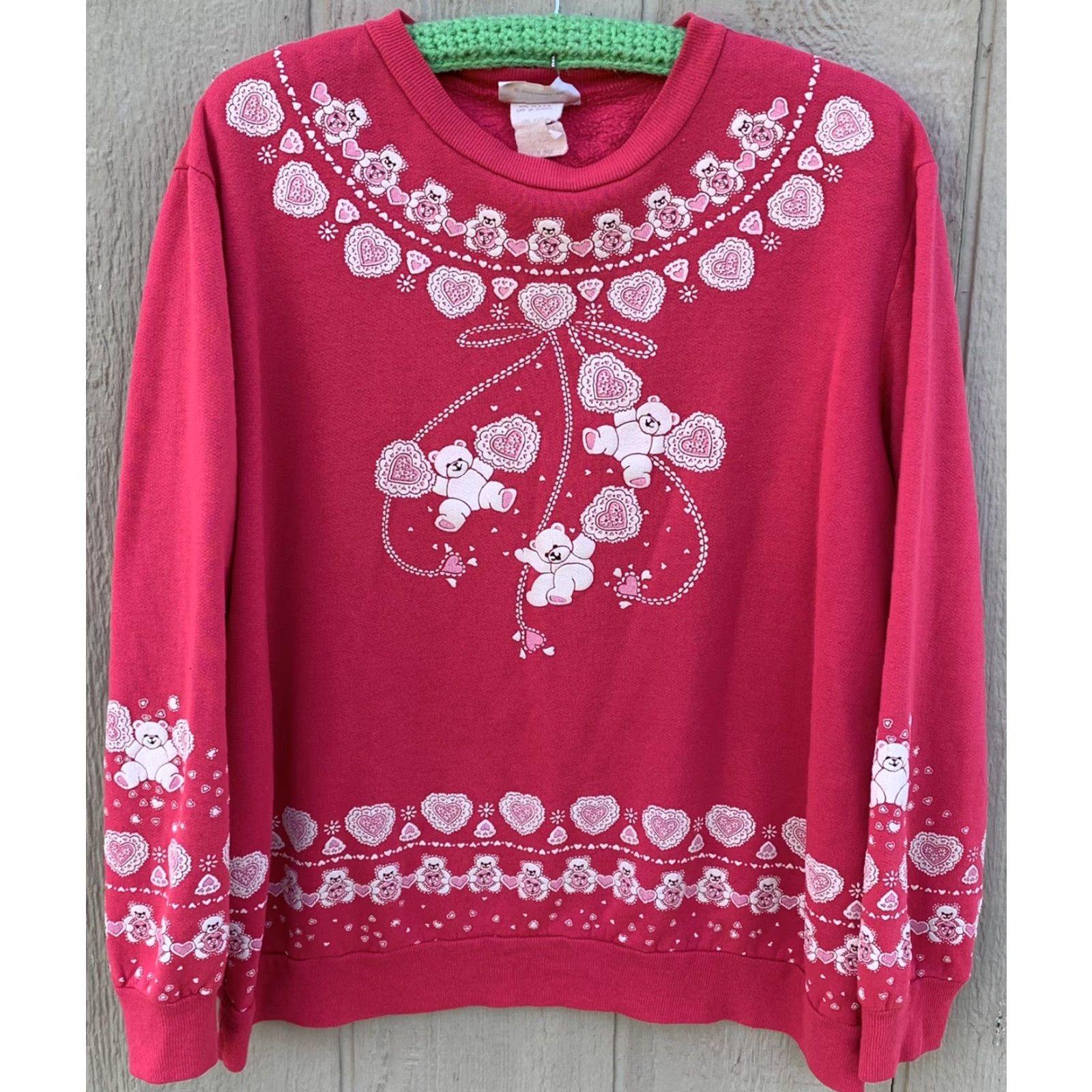 Pinko VINTAGE Scarab San Francisco sweatshirt Shirt 1980s Pink L Womens Size L / US 10 / IT 46 - 3 Thumbnail