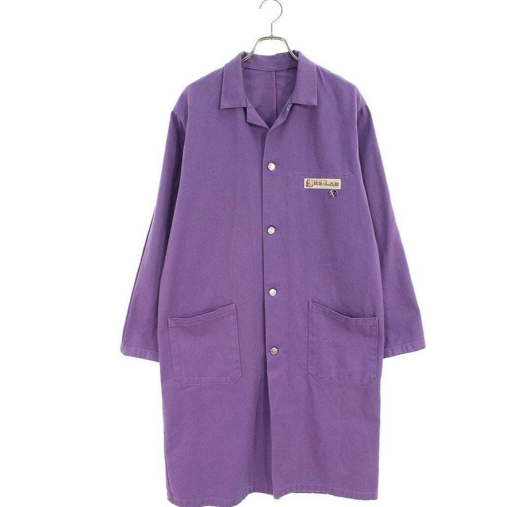 Raf Simons Raf Simons 20SS purple denim lab coat | Grailed