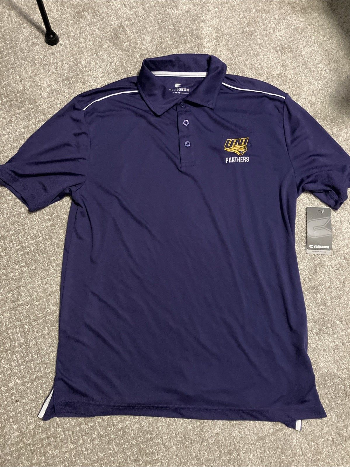 Colosseum Athletics Northern Iowa Men’s Colosseum Polo NWT Large Purple Size US L / EU 52-54 / 3 - 1 Thumbnail