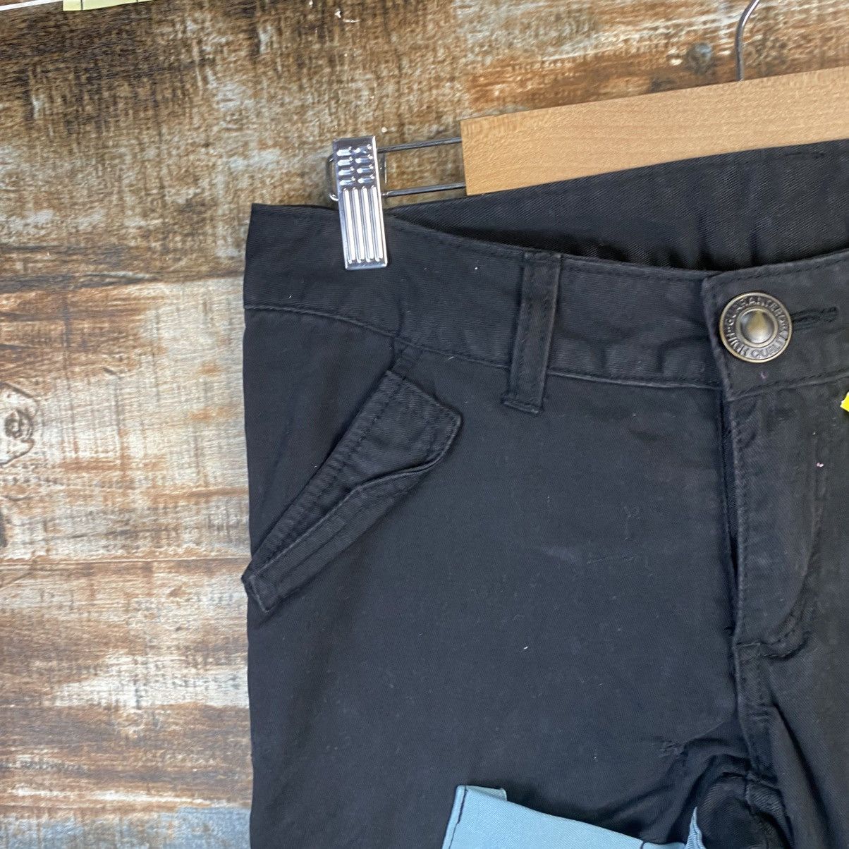 Japanese Brand DL Grazie Black Cargo Multipocket Pants #C926 Size US 26 / EU 42 - 7 Thumbnail