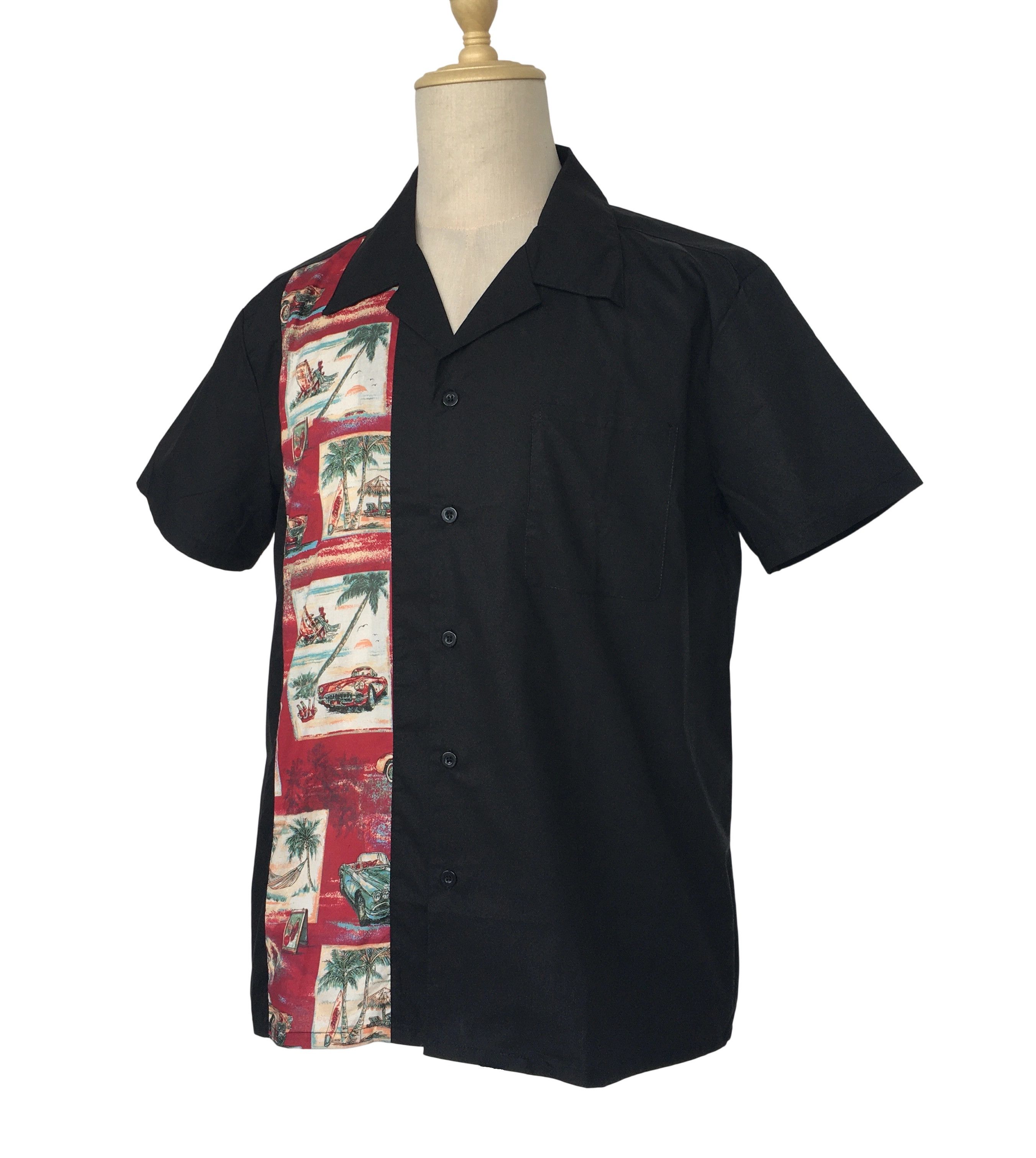 Other Men's Casual Shirts 1950's Retro Vintage Tops Cars Pattern Size US XL / EU 56 / 4 - 2 Thumbnail