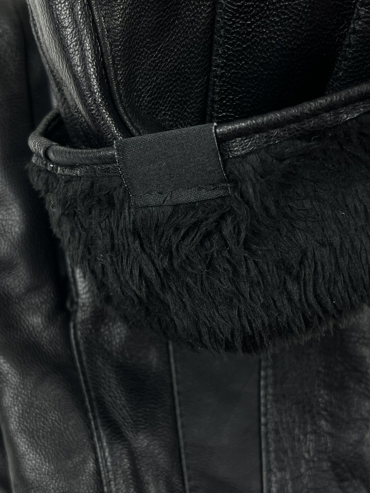 Number (N)ine Number (N)ine Faux Leather Furry Lined Gloves Size ONE SIZE - 4 Thumbnail