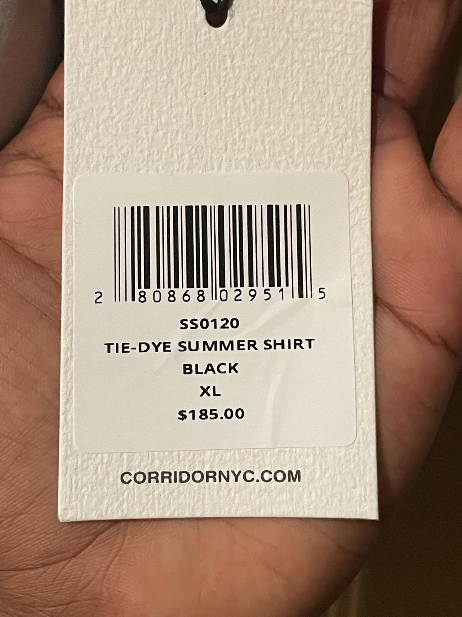 Corridor Tie-Dye Short Sleeve Button Up Shirt Black White Grey Size US XL / EU 56 / 4 - 5 Thumbnail