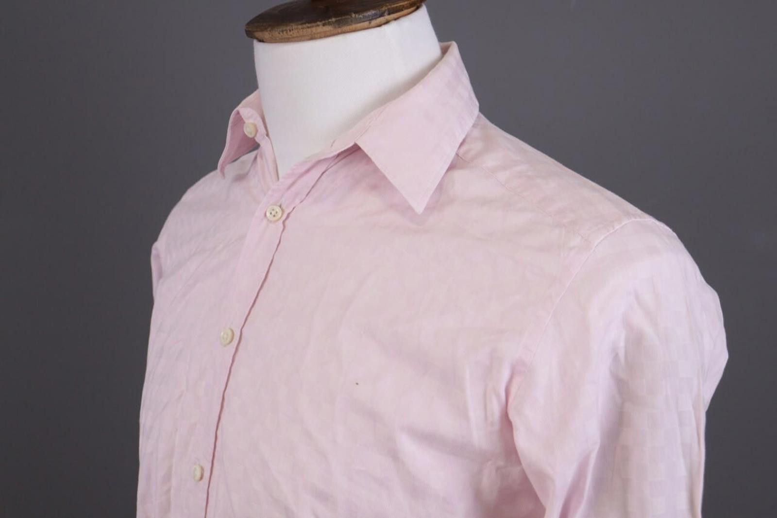 Designer Balmain Paris Pink Printed Button Down Shirt Size S Size US S / EU 44-46 / 1 - 7 Thumbnail