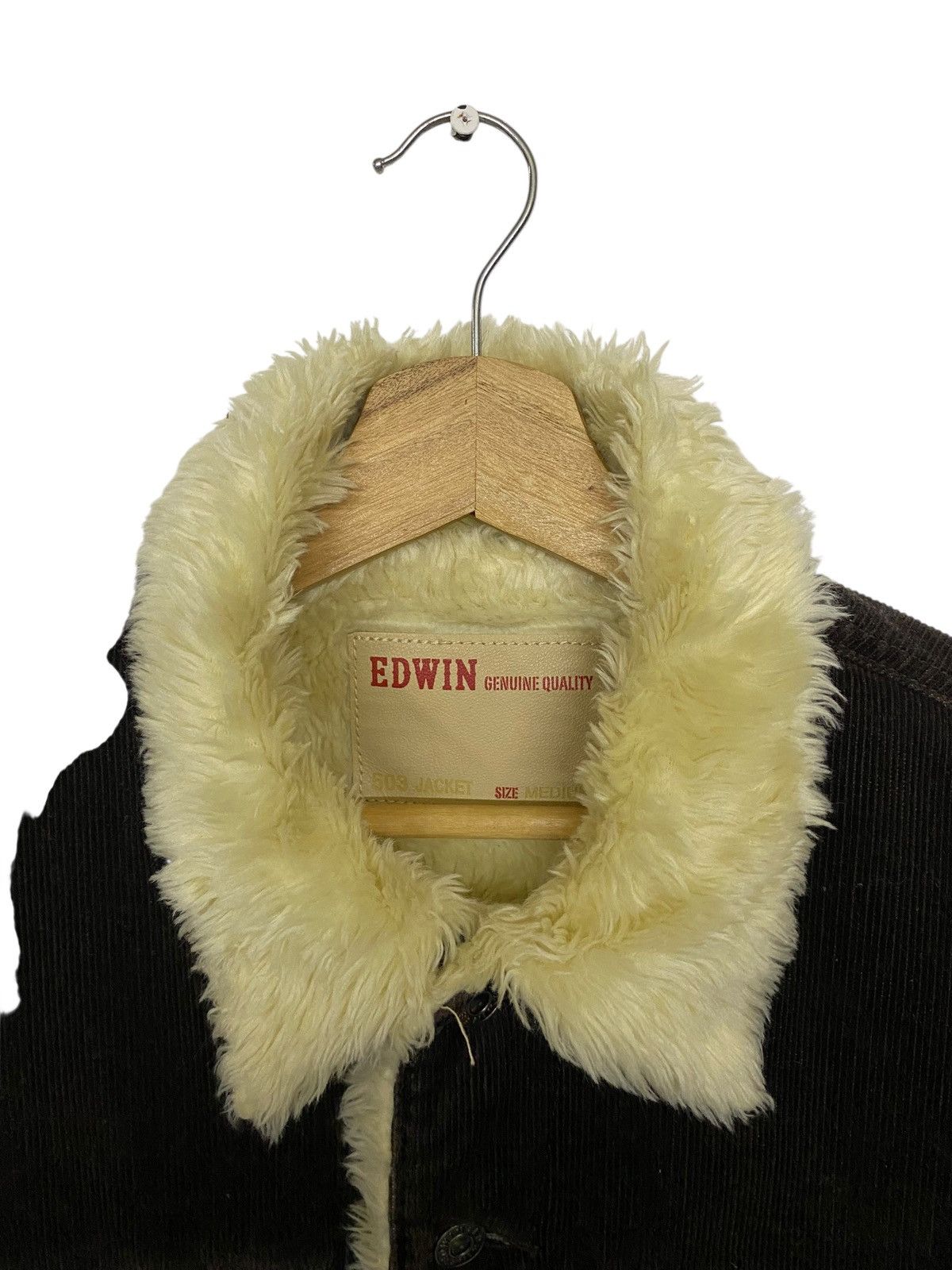 Edwin Edwin Corduroy Sherpa Trucker Jacket Faux Fur Collar Lining Size US M / EU 48-50 / 2 - 4 Thumbnail
