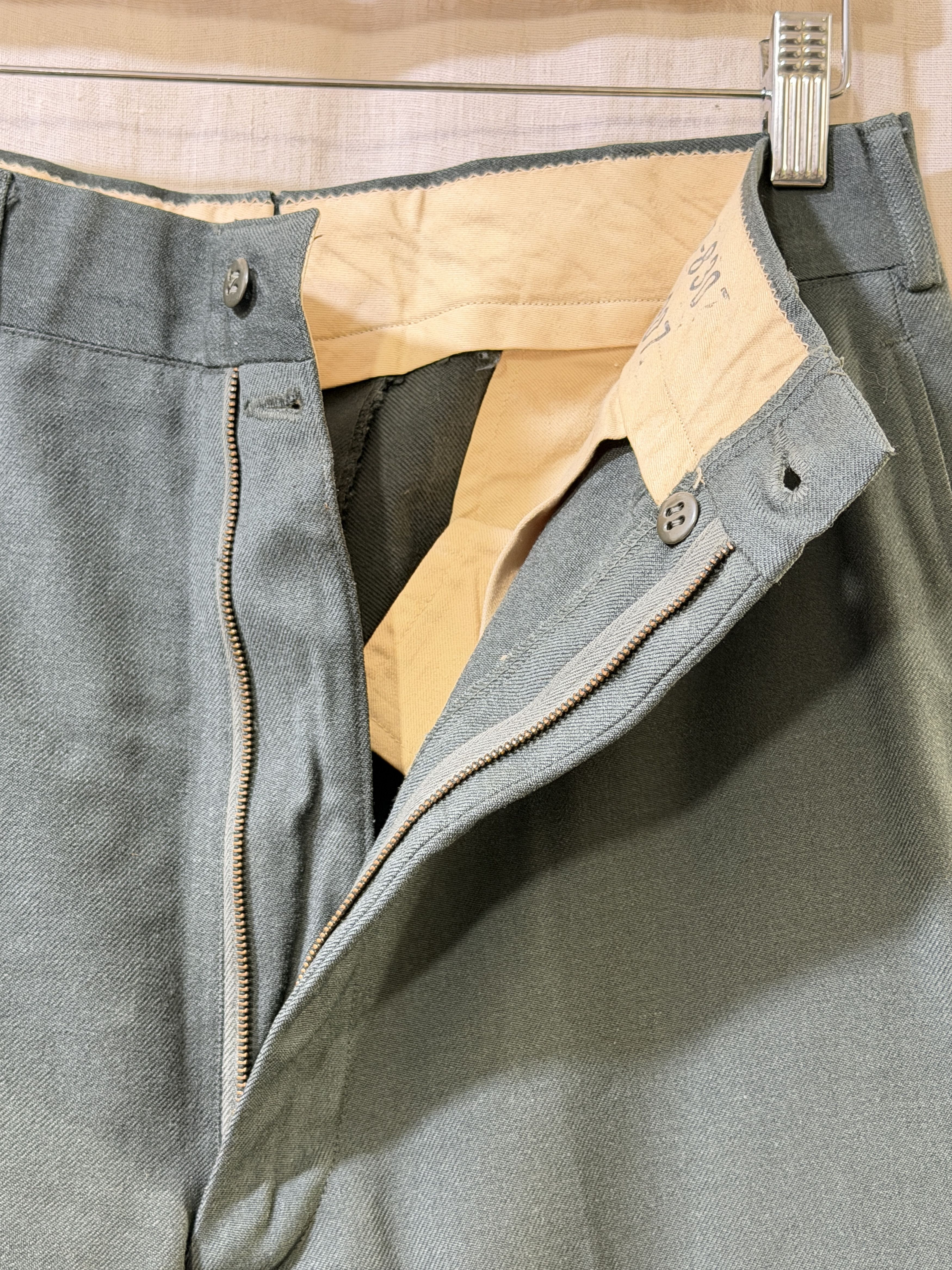 Vintage 1950s Military Wool Trousers Post-Korean War Size US 30 / EU 46 - 6 Thumbnail