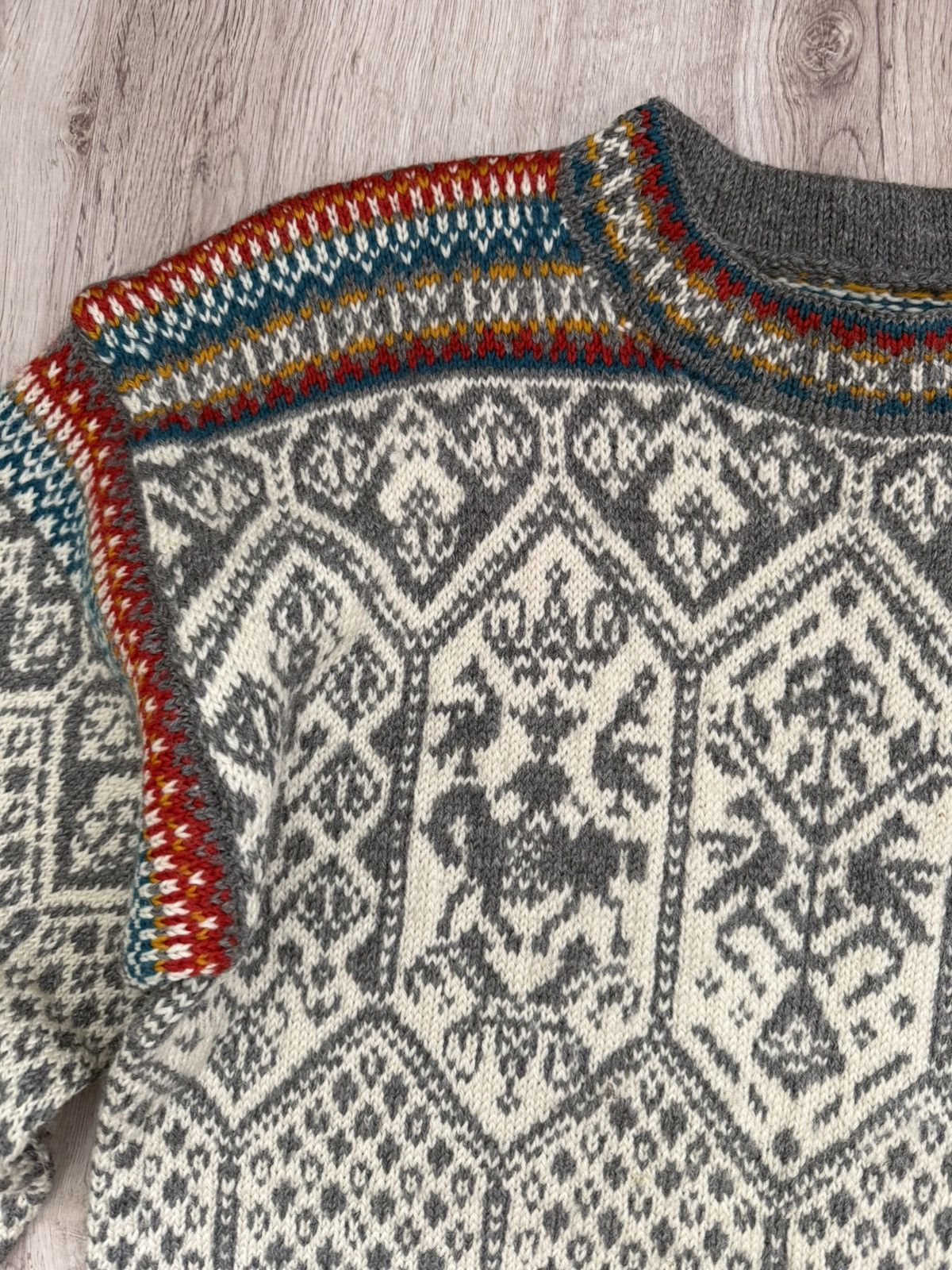 Dale Of Norway Dale Garn Wool Fair Isle Ski Sweater Oversize L 1990s Size US L / EU 52-54 / 3 - 7 Thumbnail