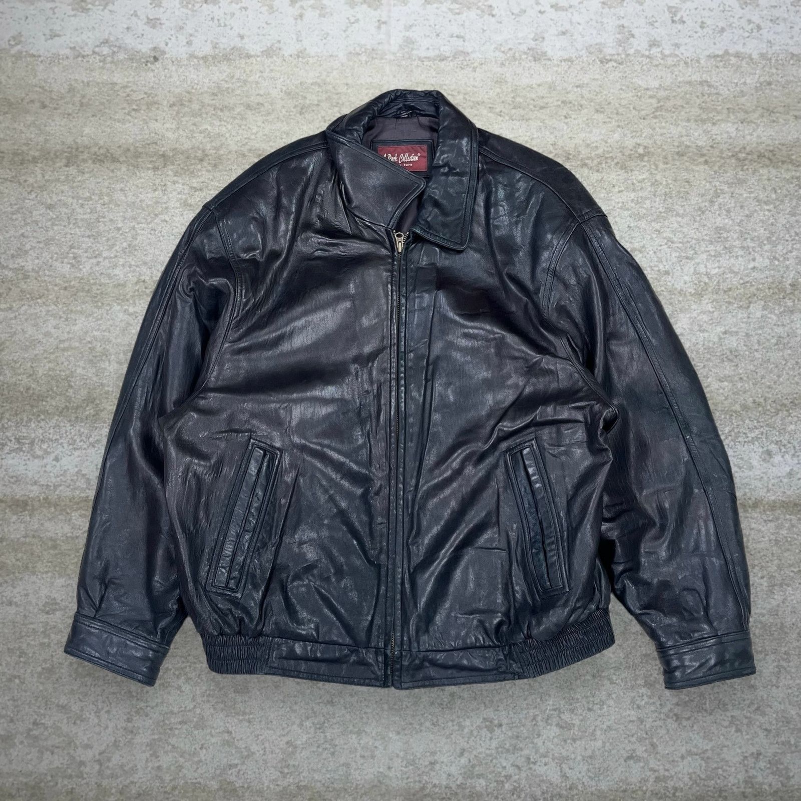 Vintage Vintage 90s J Park Collection Leather Jacket Mens 2XL Black Size US XXL / EU 58 / 5 - 1 Thumbnail