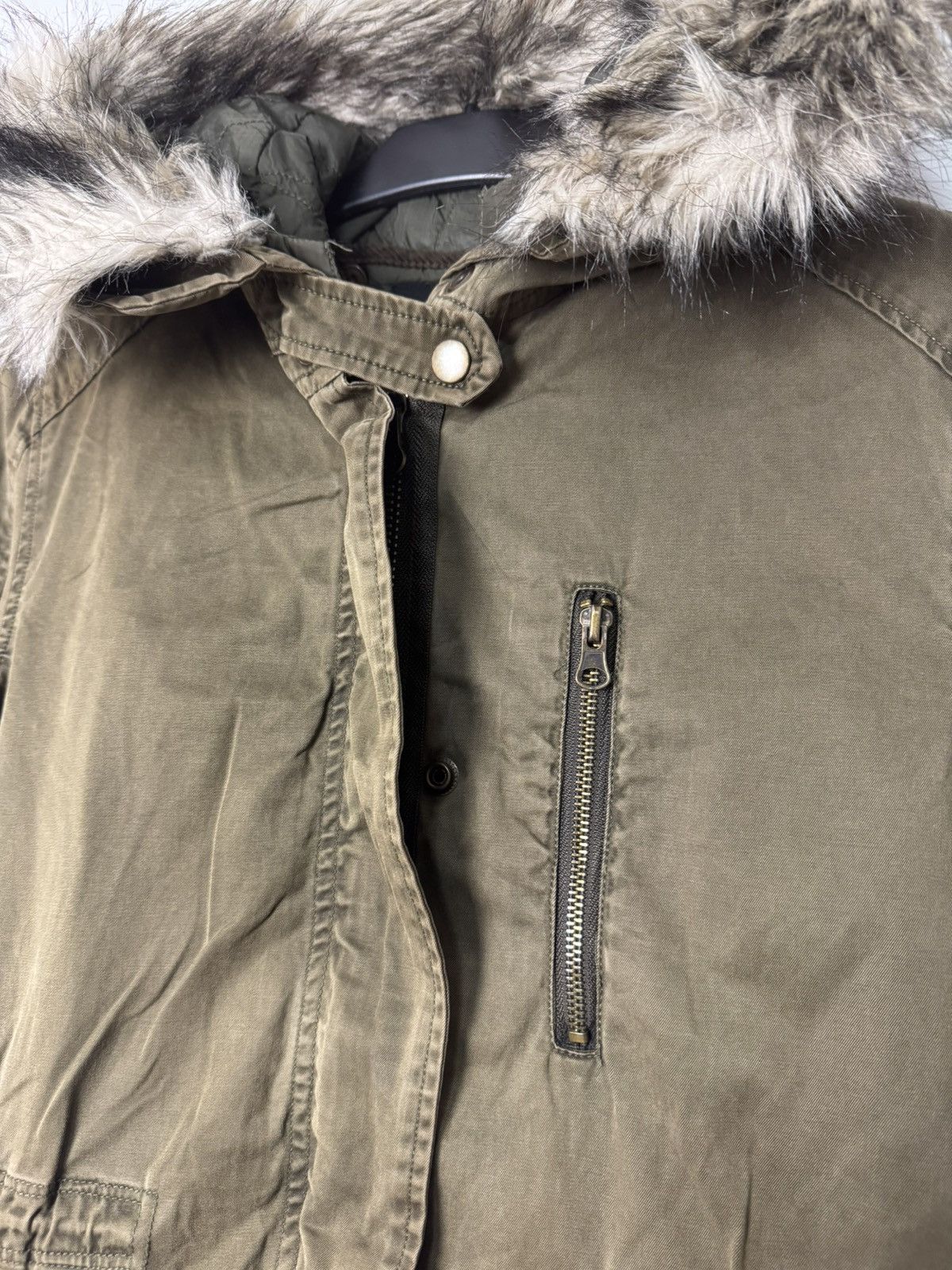 Vintage Vintage Archive Parka with Faux Fur Hood Japanese Style Size S / US 4 / IT 40 - 6 Thumbnail