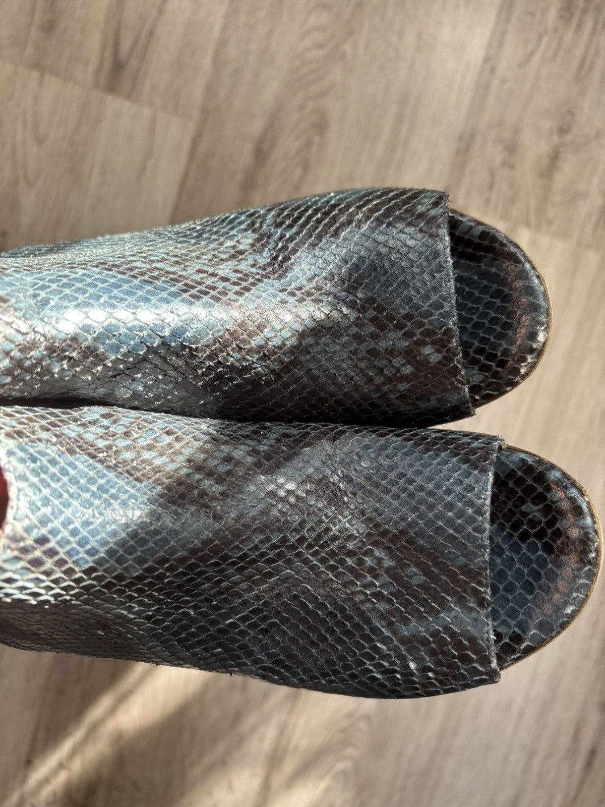 Maison Margiela Maison Martin Margiela Line 22 Snake Print Peep Toe Ankle Size US 8 / IT 38 - 3 Thumbnail