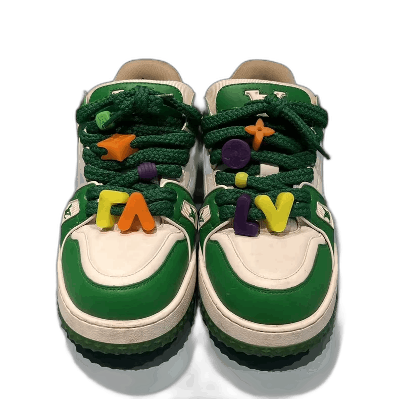 Louis Vuitton Louis Vuitton latest white and green Pooh Trainer Size US 8.5 / EU 41-42 - 1 Thumbnail