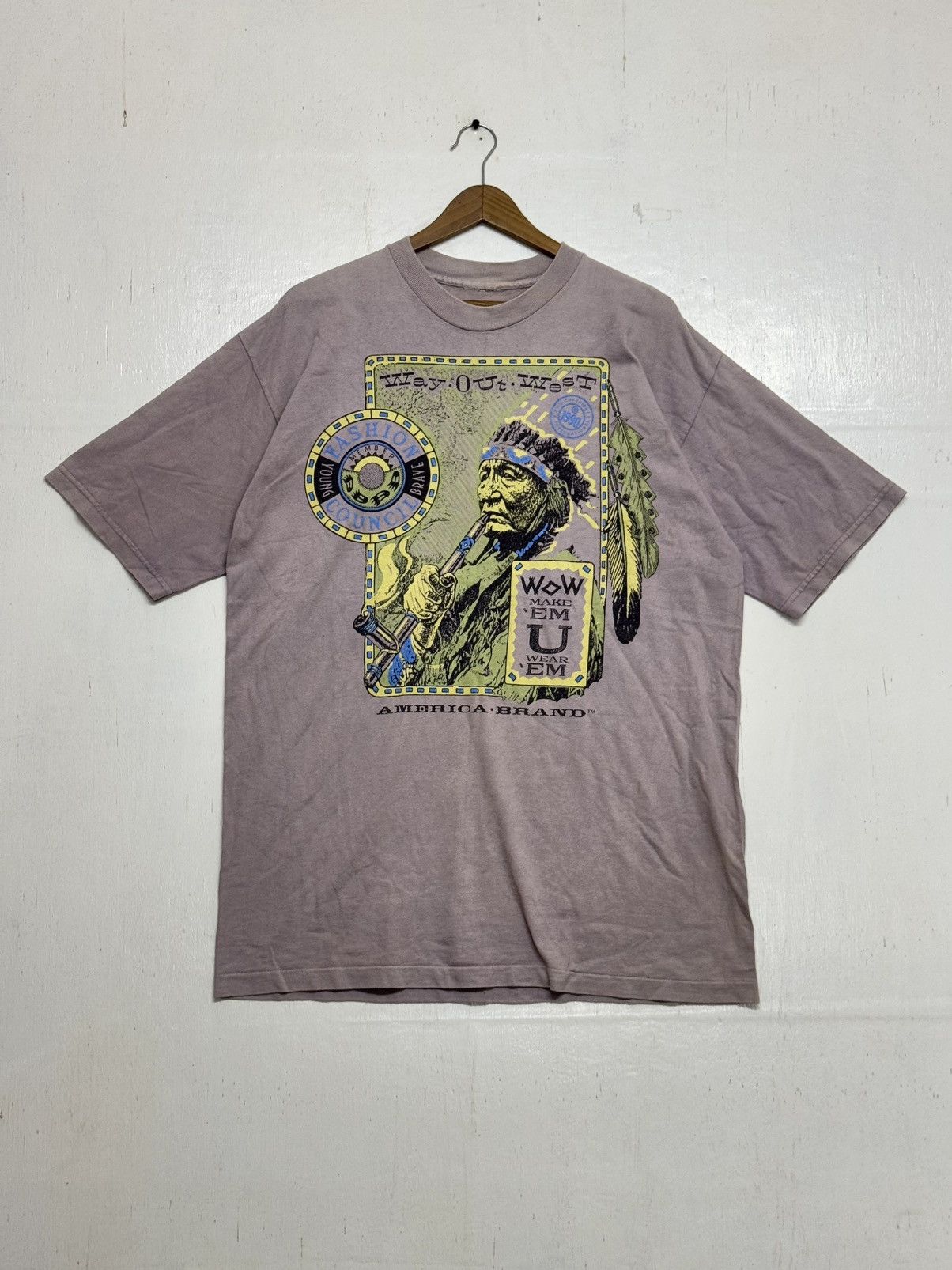 Vintage Vintage America Brand Native Red Indian ( No taq ) Size US XL / EU 56 / 4 - 1 Thumbnail