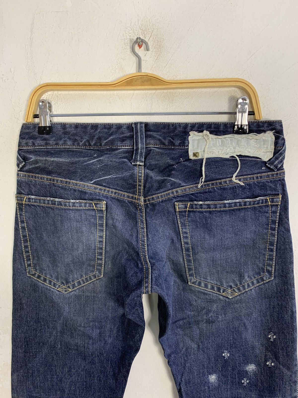 FranCisT MOR.K.S FranCisT. MOR.K.S Japan Horse Leather Indigo Denim Jeans Size US 30 / EU 46 - 4 Thumbnail