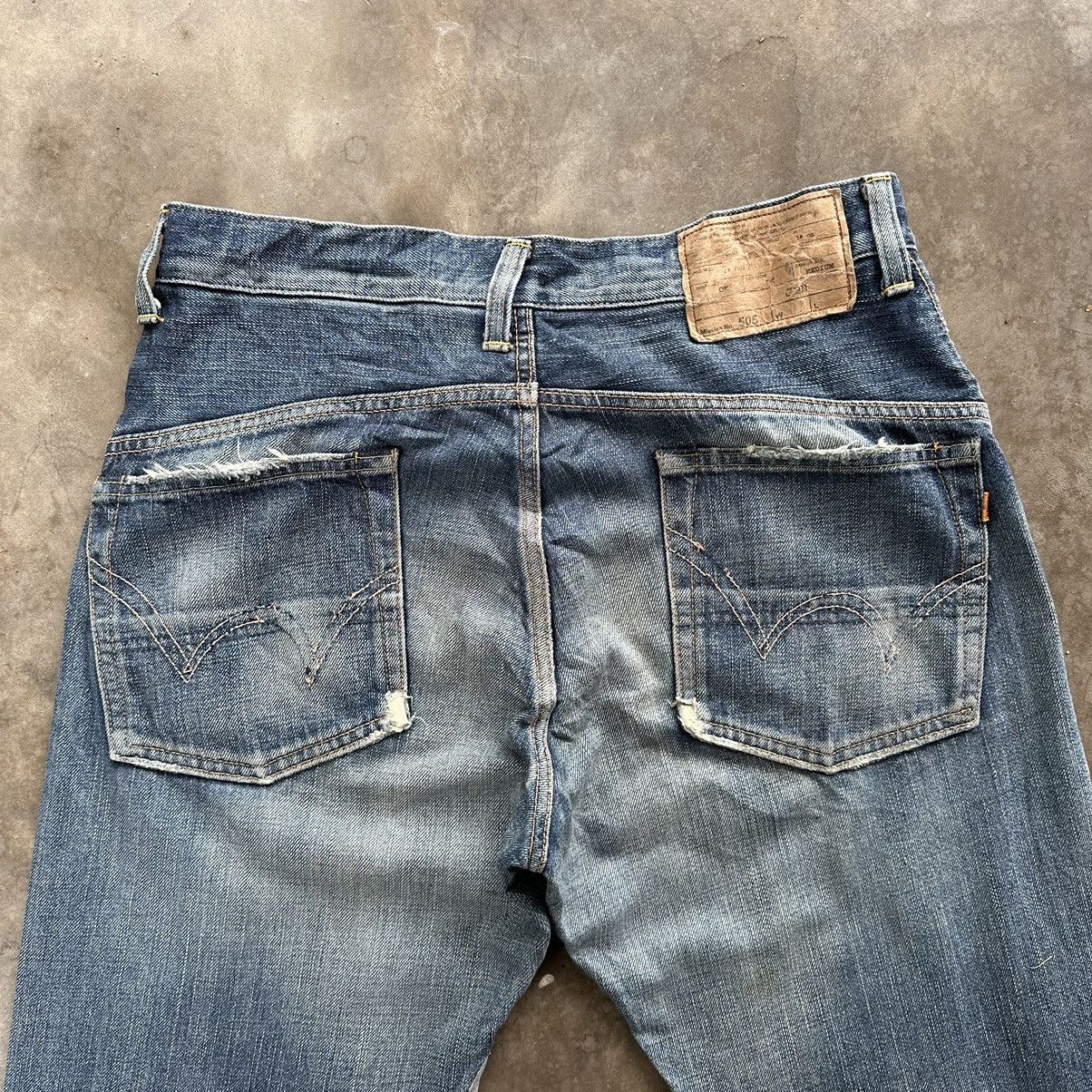 Japanese Brand Vintage Edwin Faded Distressed Denim Jean Pant W34 Size US 34 / EU 50 - 12 Thumbnail