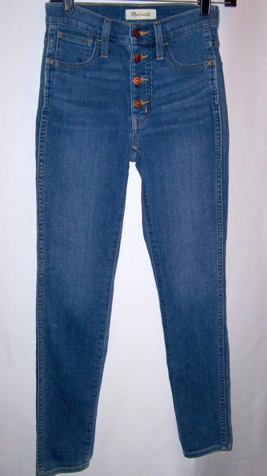 Madewell Madewell 10" High-Rise Roadtripper Skinny Jeans - Button -23 Size 23" - 2 Thumbnail