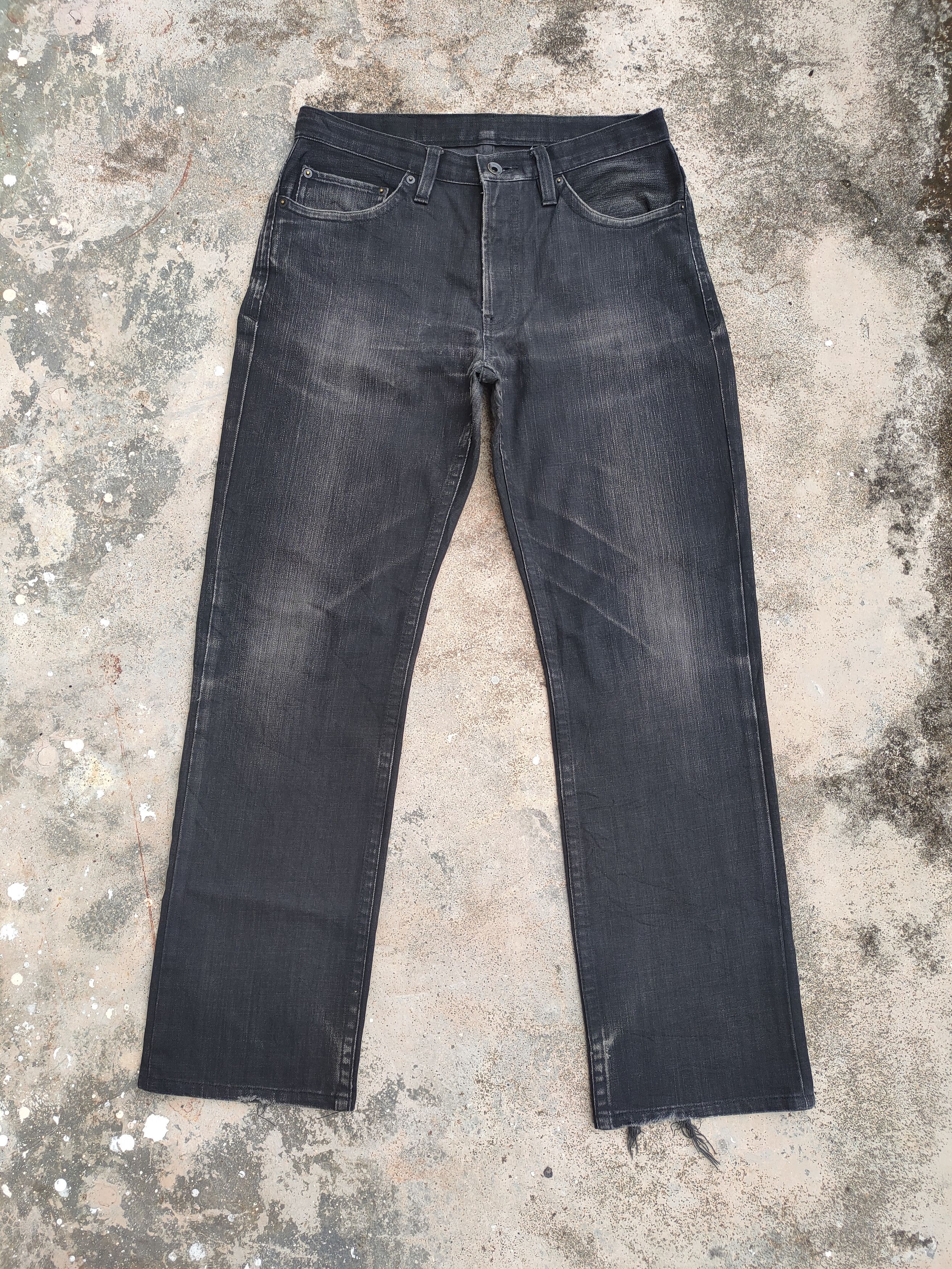 Japanese Brand vintage ALLEGERI faded black denim jeans pants Size US 32 / EU 48 - 2 Thumbnail