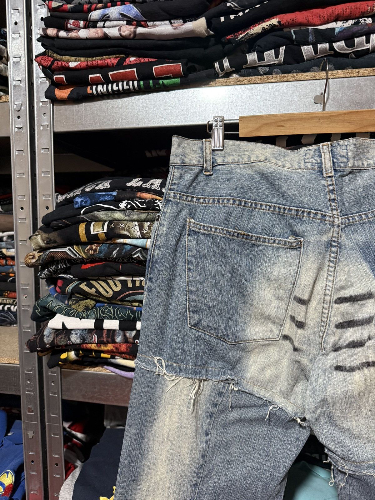 Japanese Brand CYBER PUNK Y2K VSCT JEANS DENIM NAVY AVANT GARD JEANS HYPE Size US 36 / EU 52 - 5 Thumbnail