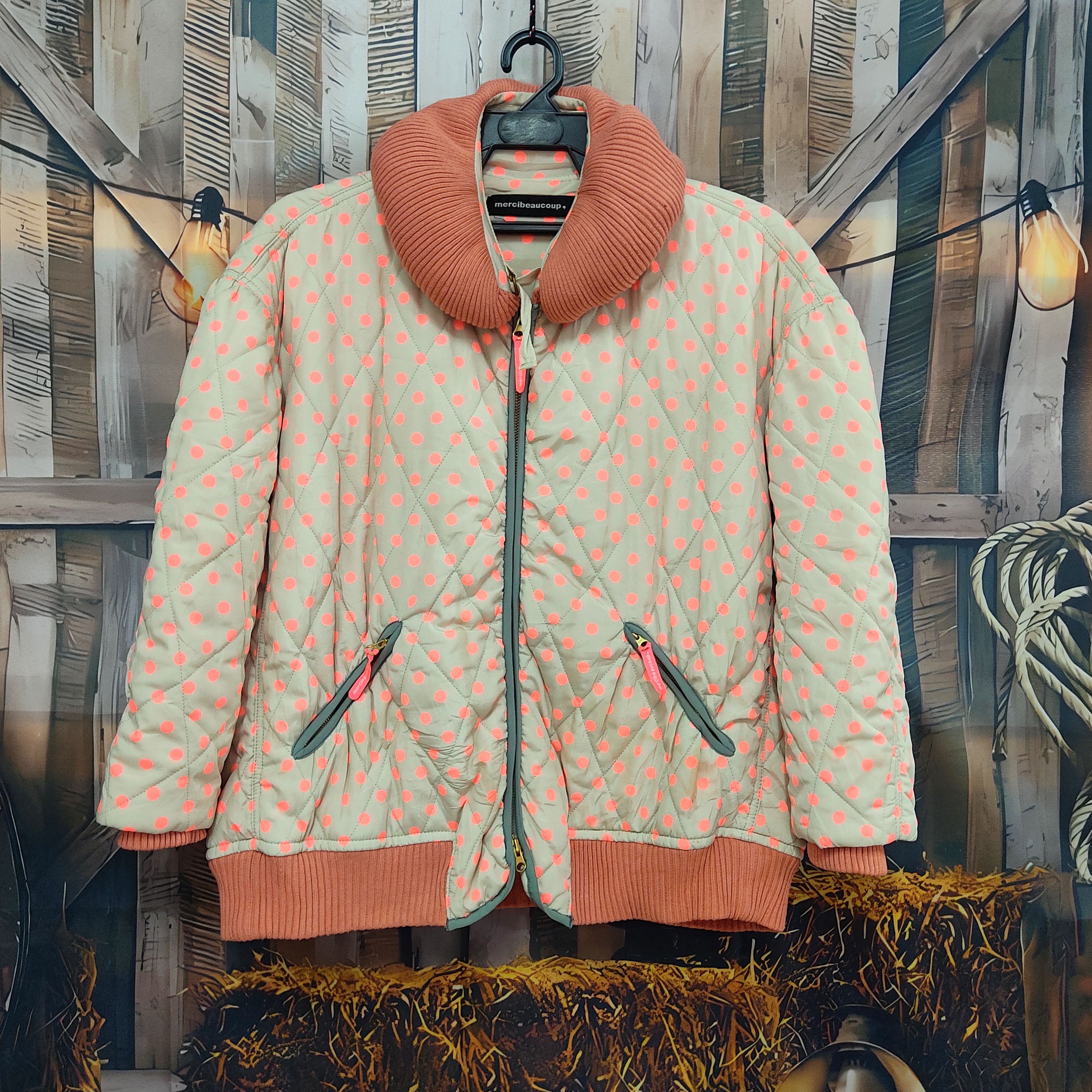 Issey Miyake MERCIBEAUCOUP Polkadots Quilted Jacket Size L / US 10 / IT 46 - 1 Thumbnail