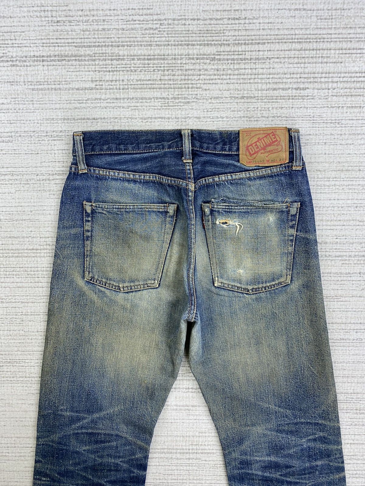 Denime × Vintage Vintage Denime Japan Selvage Distressed Jeans Denim Pants Size US 29 - 10 Thumbnail