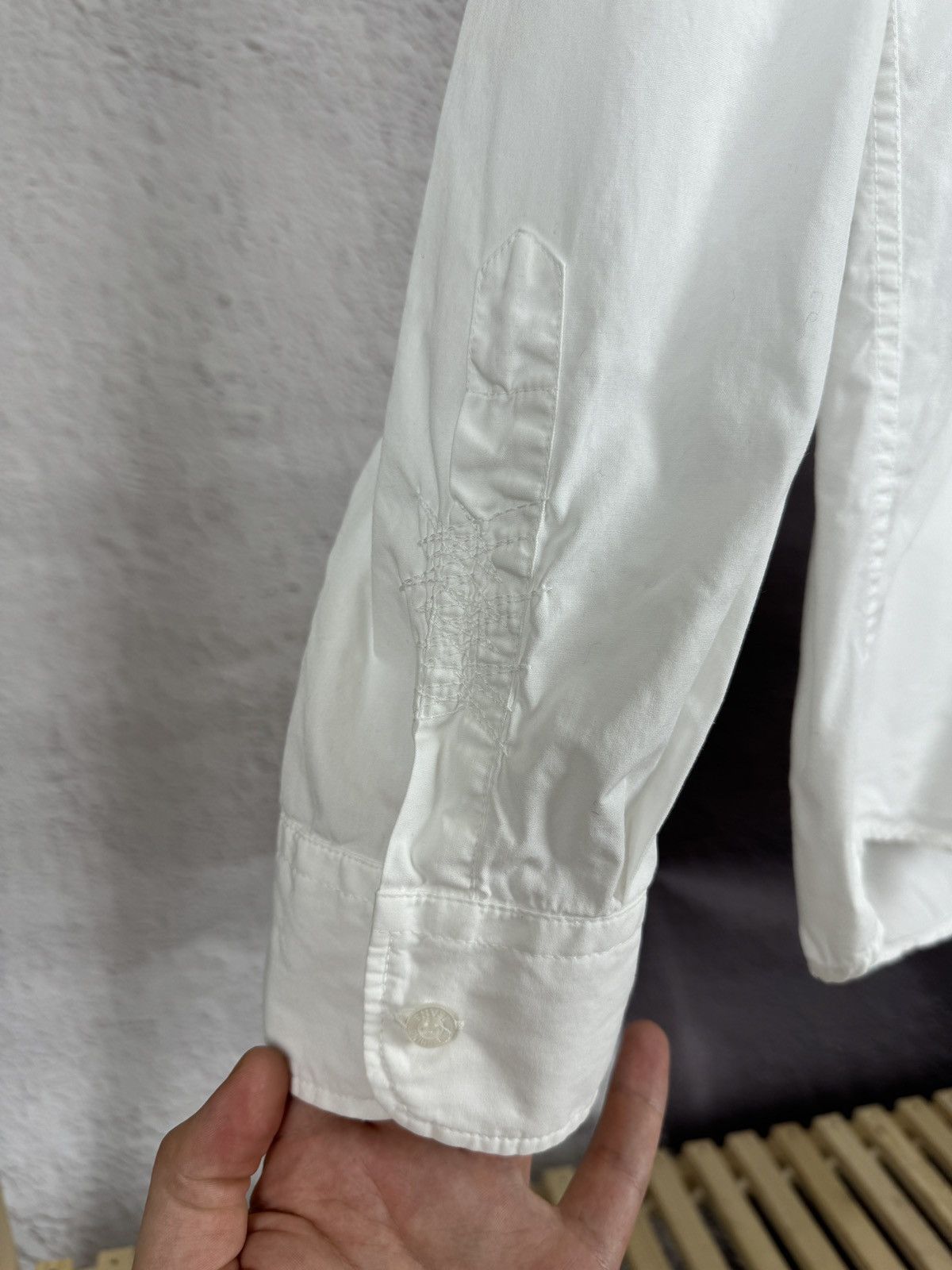 Moschino Moschino Jeans vintage designer sewn white button up shirt Size US XXL / EU 58 / 5 - 11 Thumbnail