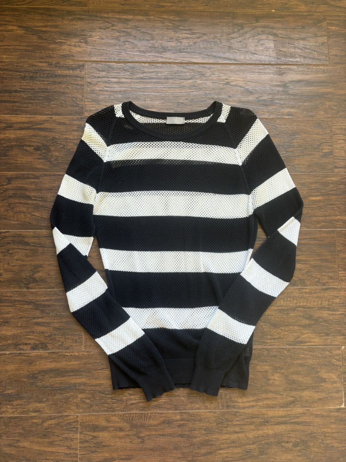 Dior Hedi Slimane Dior Homme Striped Mesh Top Size US M / EU 48-50 / 2 - 1 Thumbnail