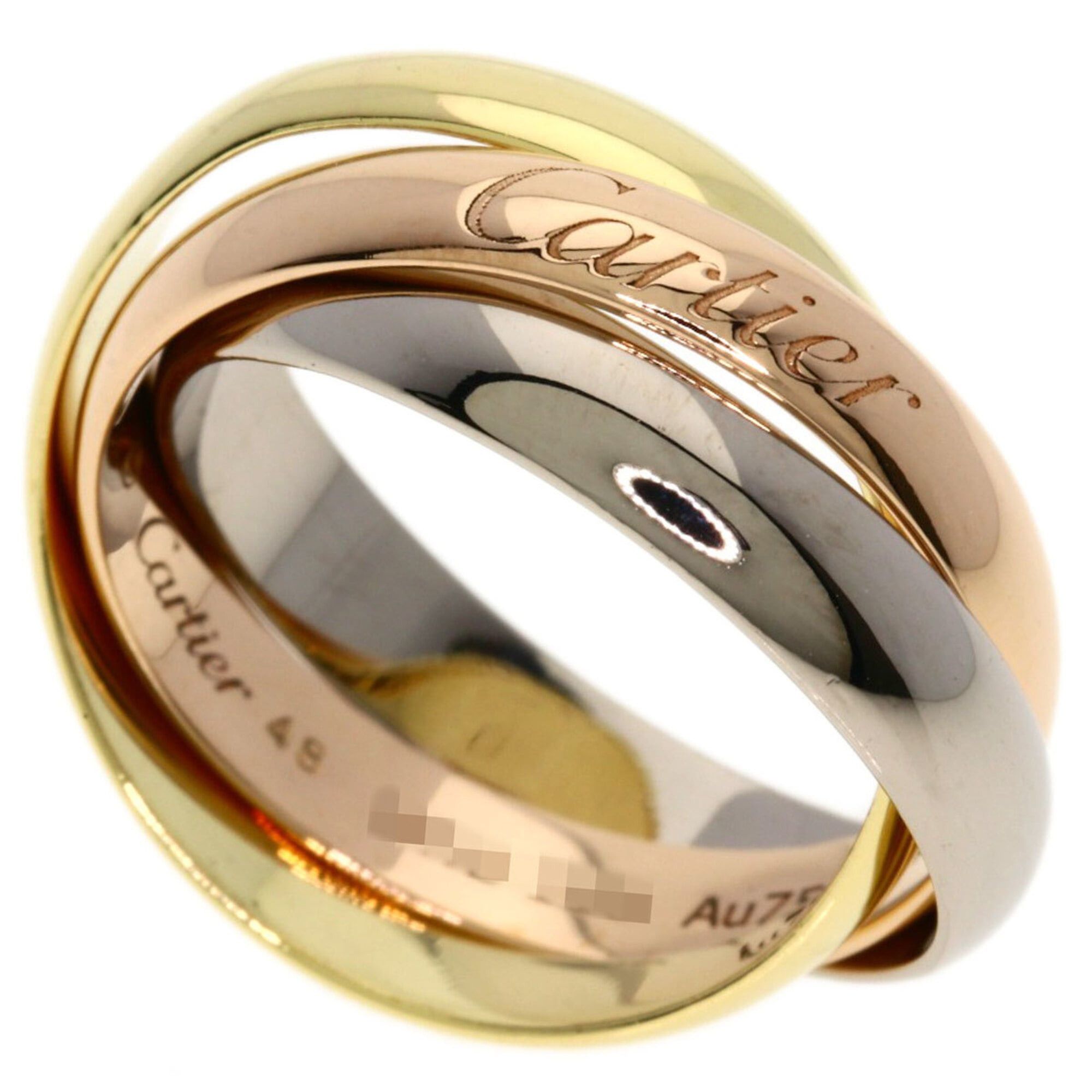 Cartier Cartier Trinity Classic Current Model #48 Ring - 18K Yellow Gold/18K Pink White Gold Women's CARTIER Size ONE SIZE - 1 Thumbnail