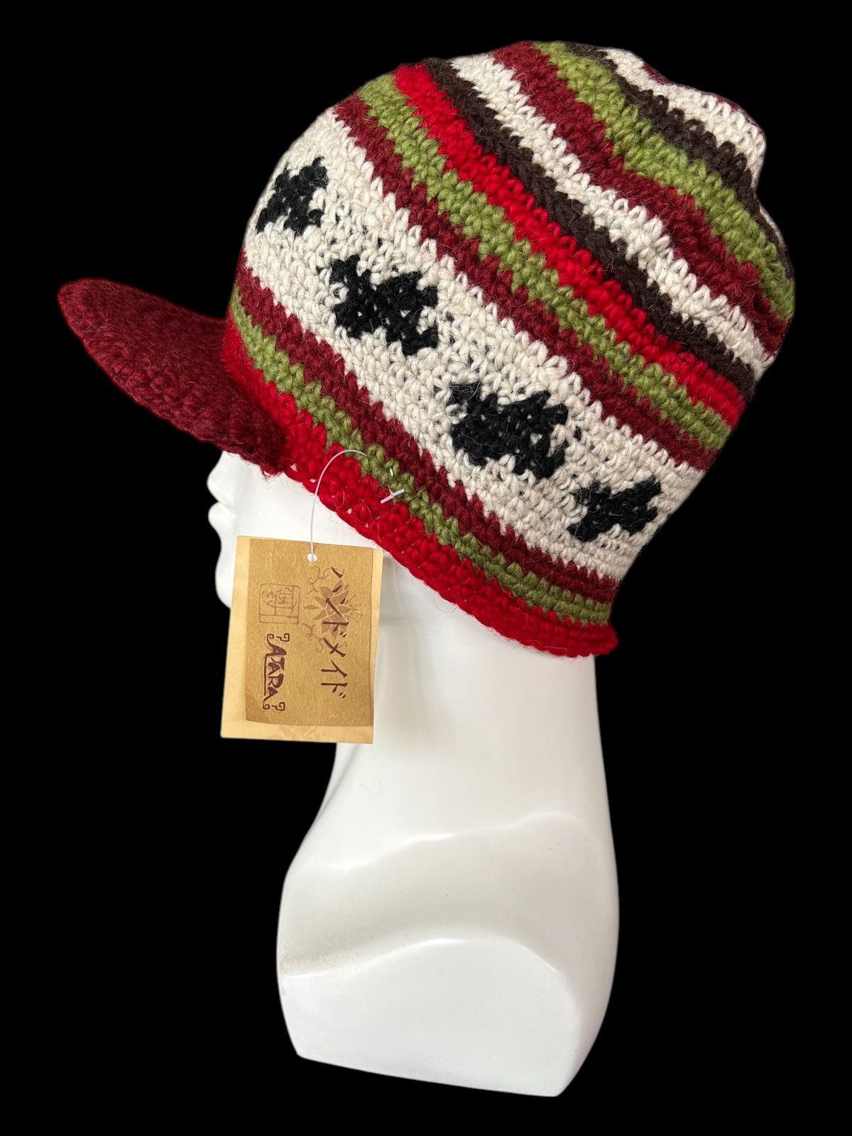 Japanese Brand × Kapital × Vintage Atara Crochet Knitted Hats Rare ☠️☠️ Size ONE SIZE - 1 Thumbnail