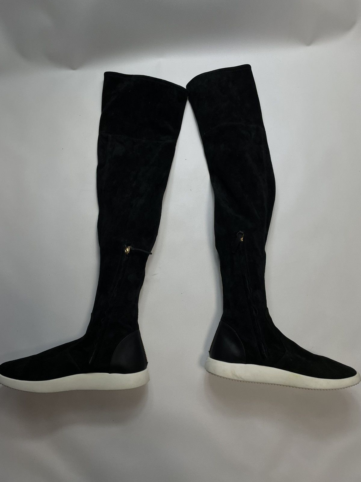 Giuseppe Zanotti Giuseppe Zanotti Black Suede Over-the-Knee Sneaker Boots 39 Size US 9 / IT 39 - 5 Thumbnail